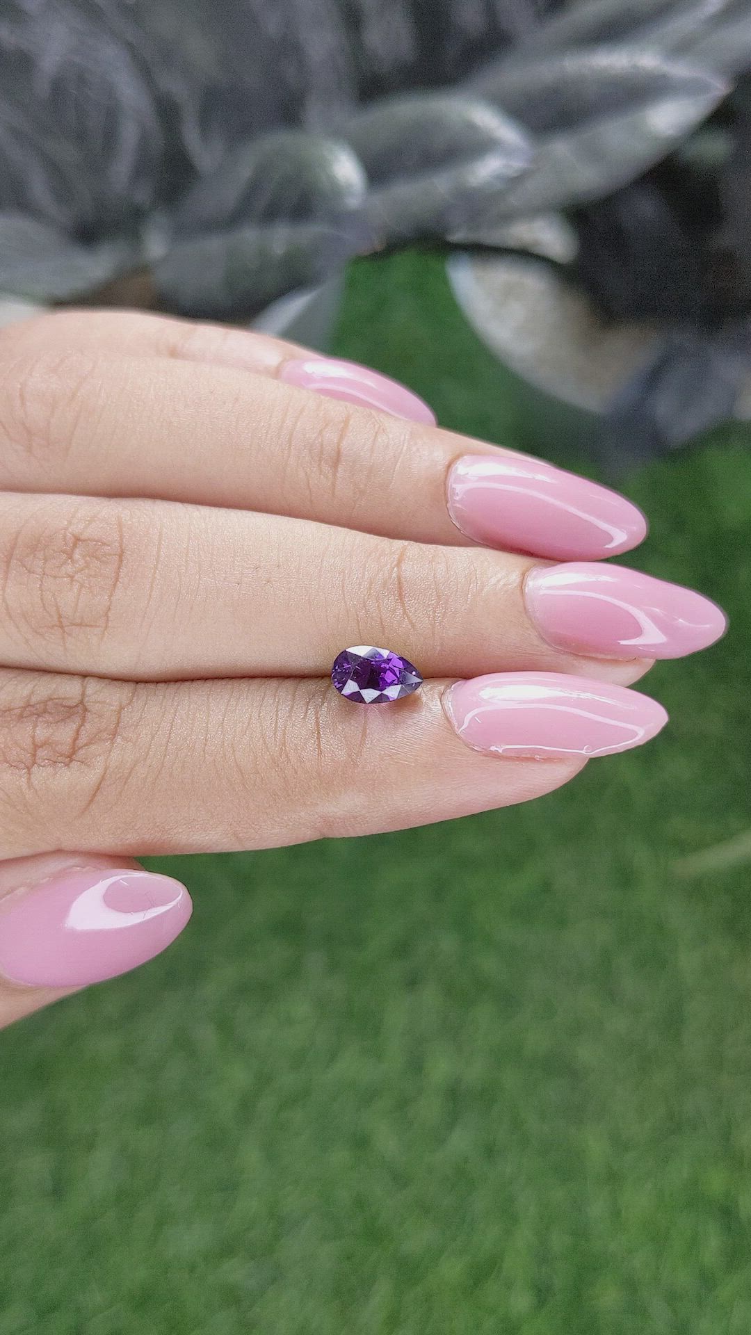 1.54 Ct. Purple Sapphire from Ceylon (Sri Lanka) Size Video