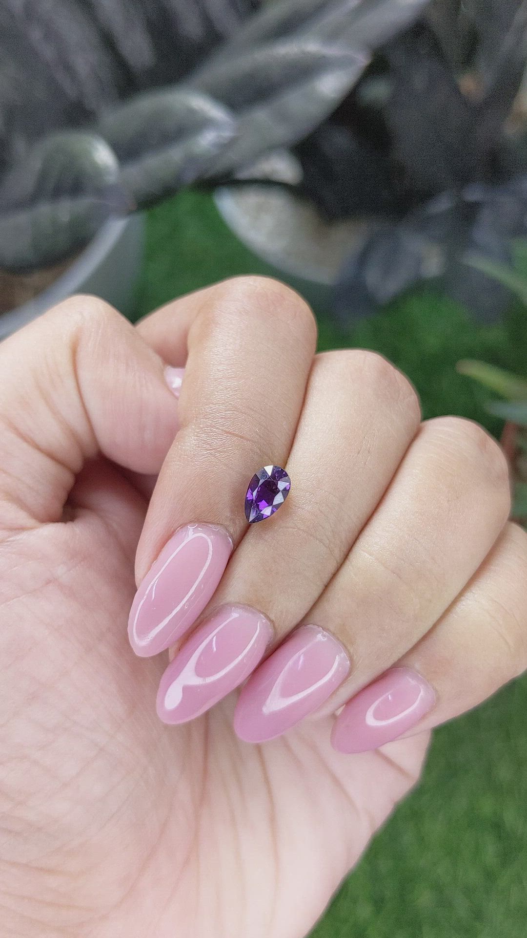 1.54 Ct. Purple Sapphire from Ceylon (Sri Lanka) Size Video