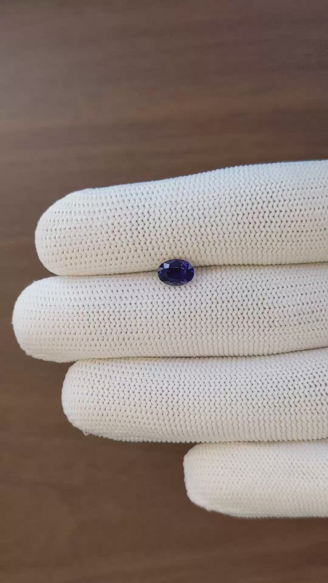 1.10 Ct. Color Change Sapphire from Ceylon (Sri Lanka) Size Video