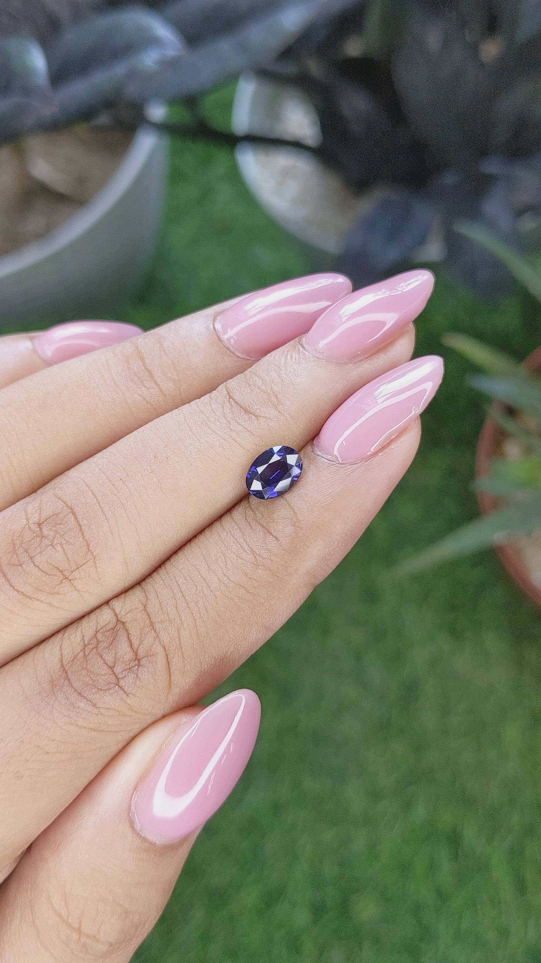 1.10 Ct. Color Change Sapphire from Ceylon (Sri Lanka) Size Video