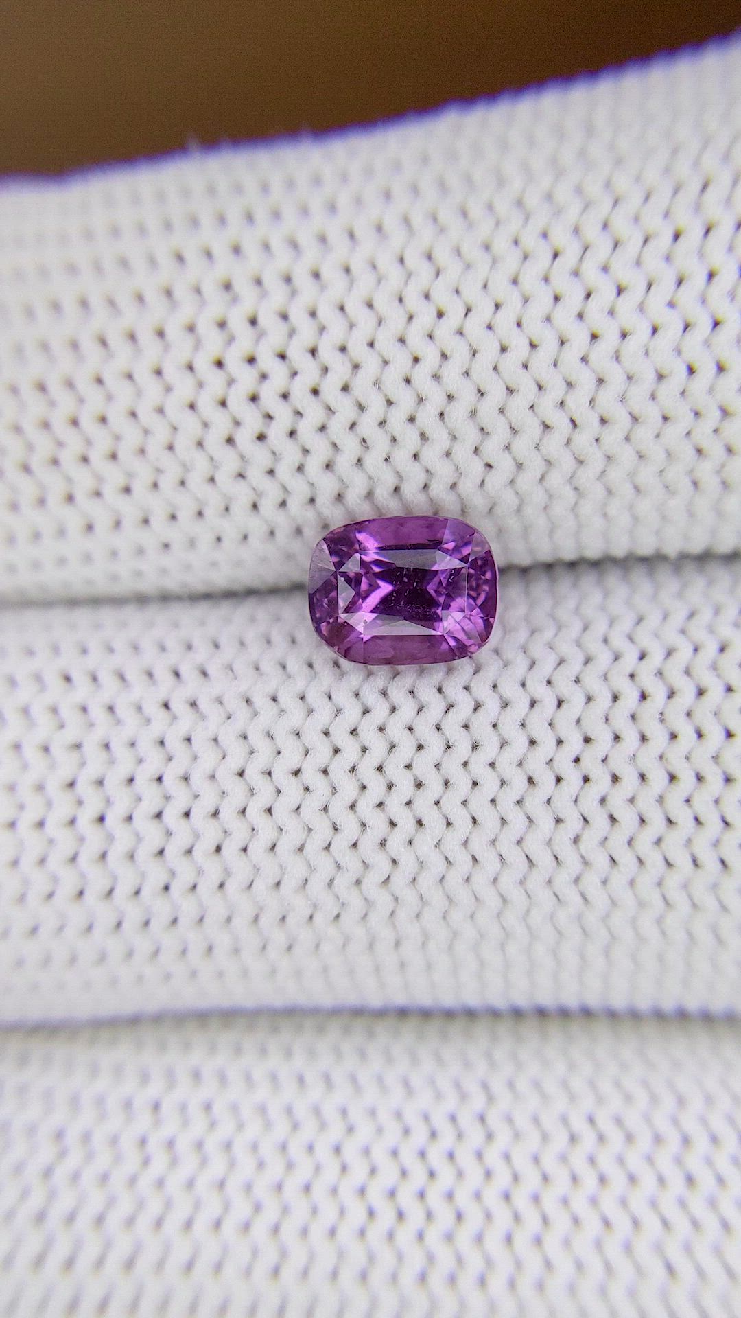2.01 Ct. Pinkish Purple Sapphire from Madagascar Size Video