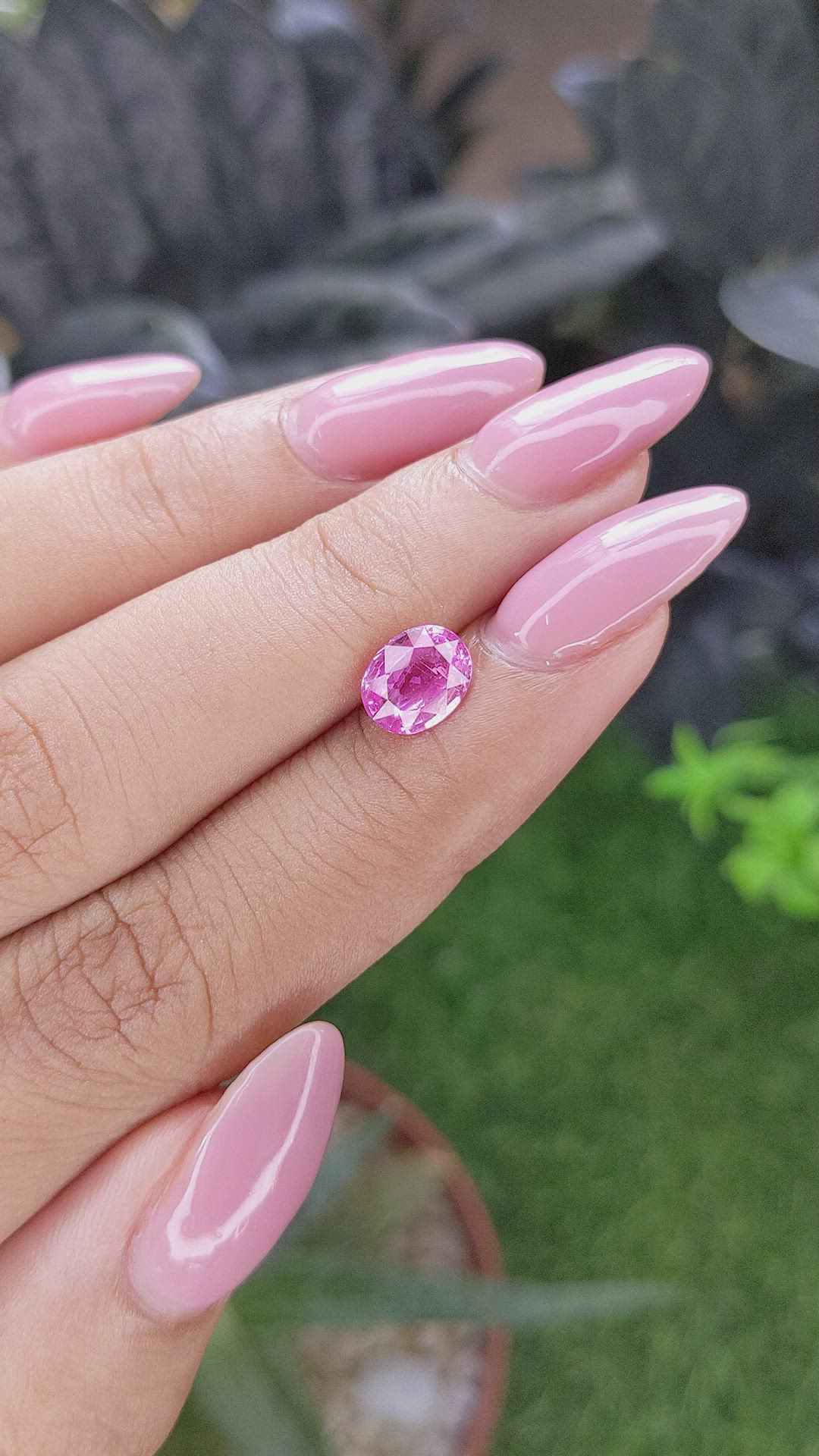 1.54 Ct. Pink Sapphire from Madagascar Size Video