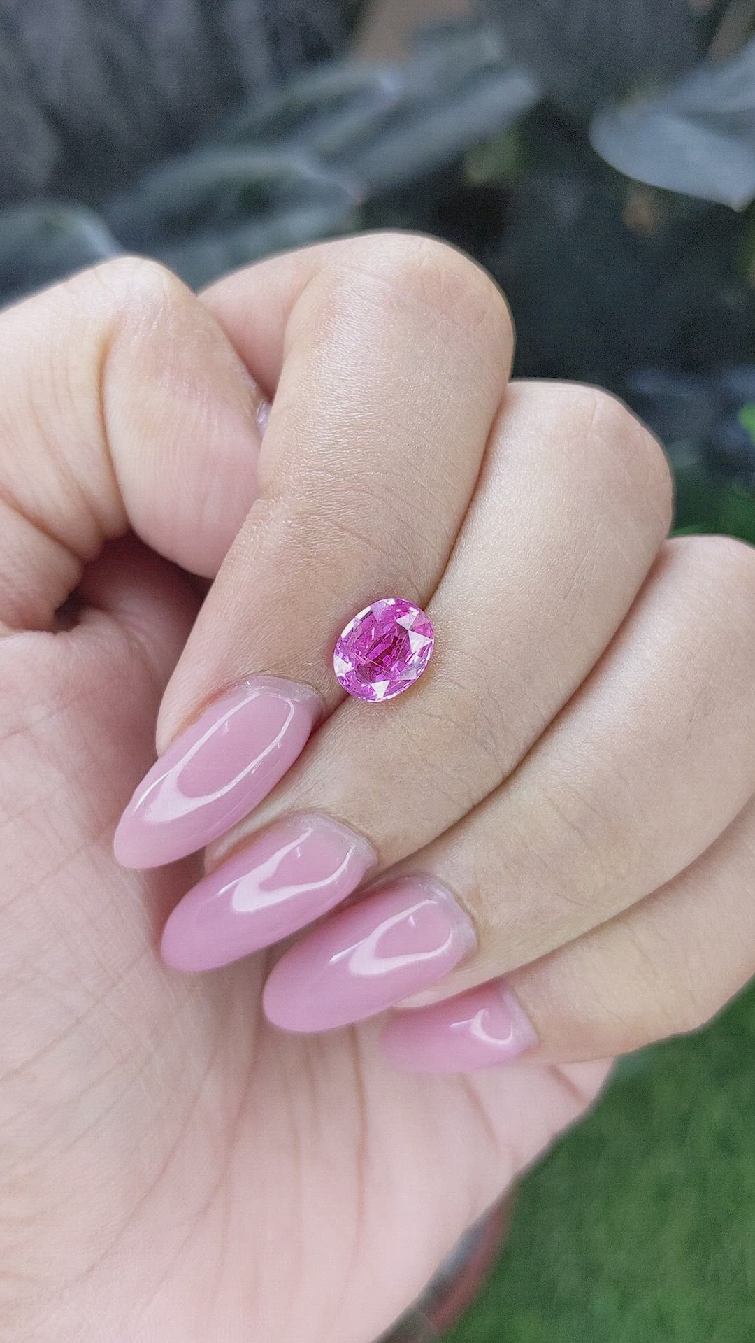 1.54 Ct. Pink Sapphire from Madagascar Size Video