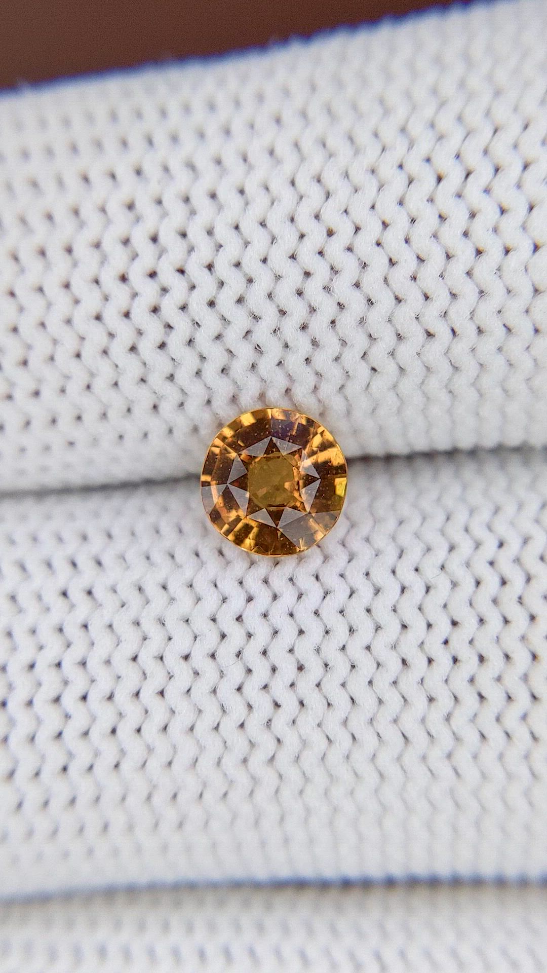 1.02 Ct. Yellowish Brown Sapphire from Madagascar Size Video