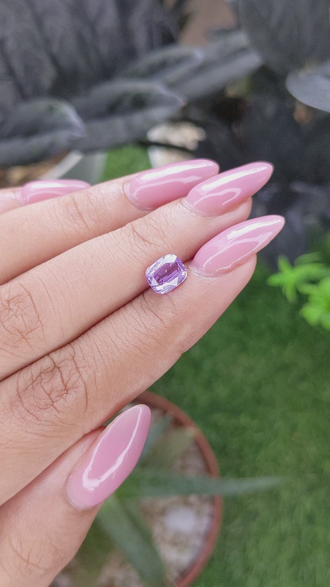 1.50 Ct. Purple Sapphire from Madagascar Size Video