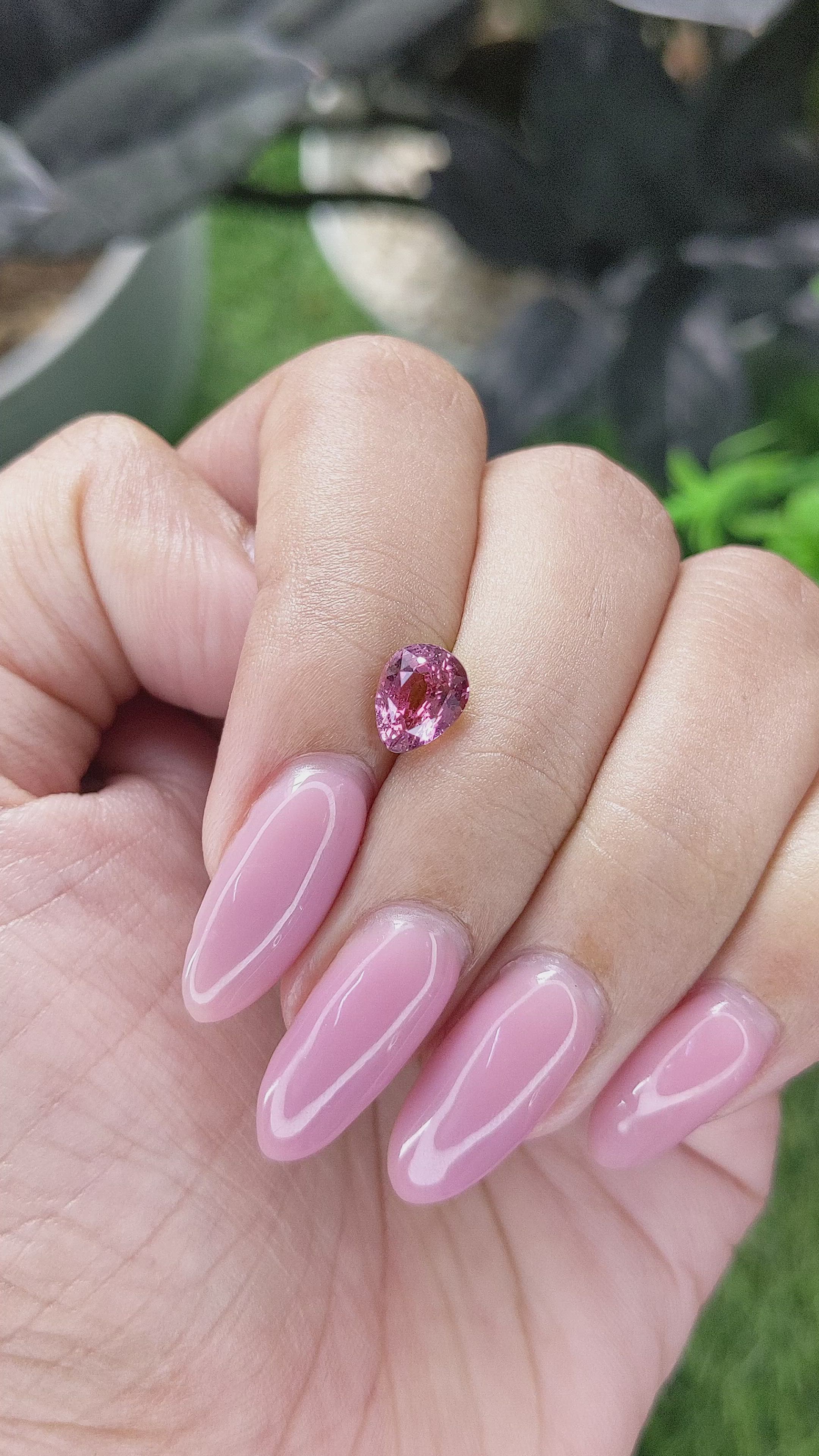 1.58 Ct. Pink Sapphire from Madagascar Size Video