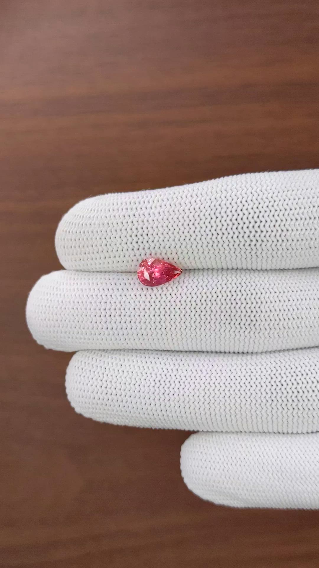 1.69 Ct. Reddish Pink Sapphire from Madagascar Size Video