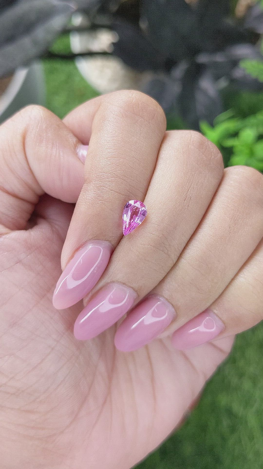 1.06 Ct. Pink Sapphire from Madagascar Size Video