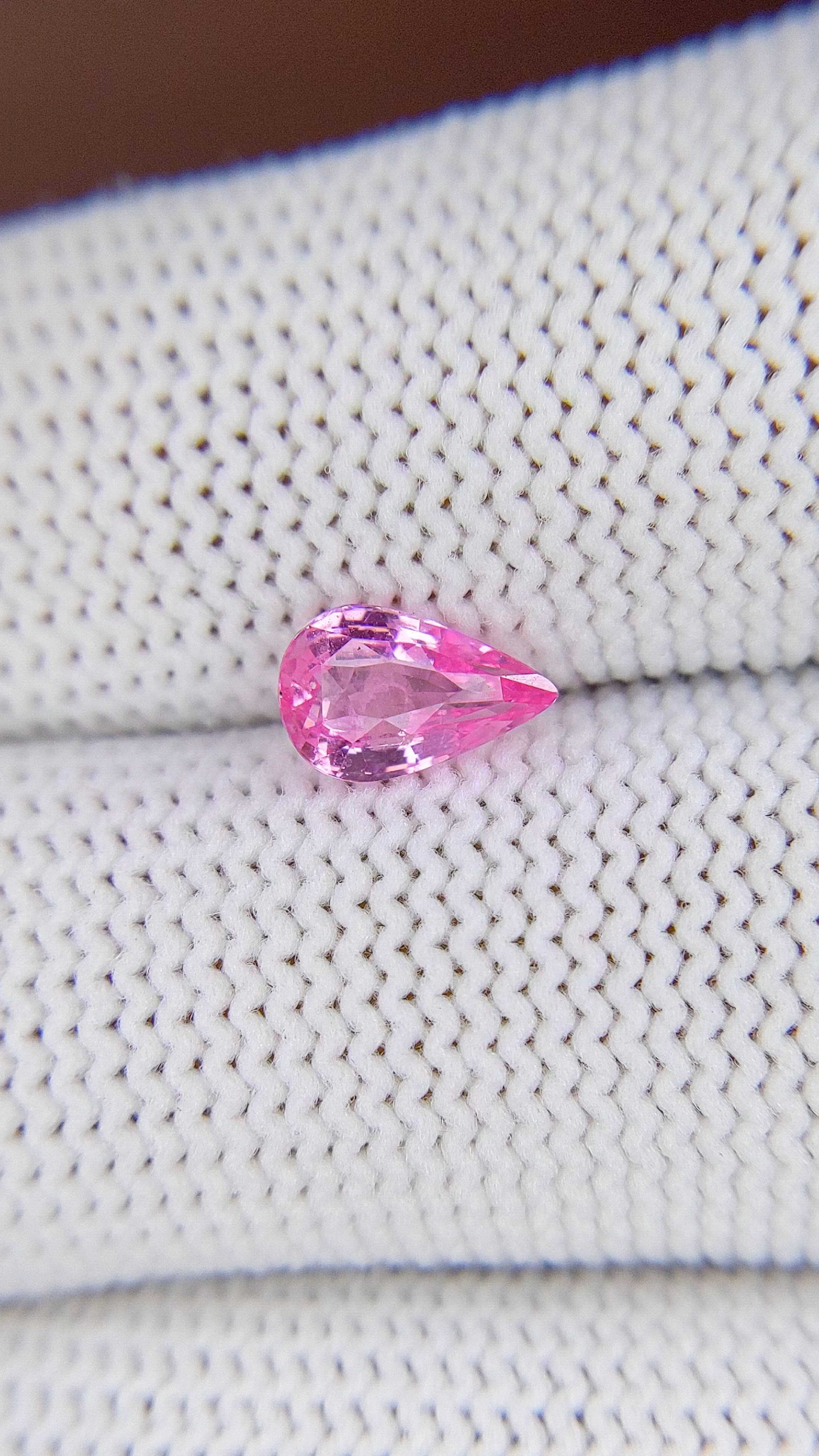 1.06 Ct. Pink Sapphire from Madagascar Size Video
