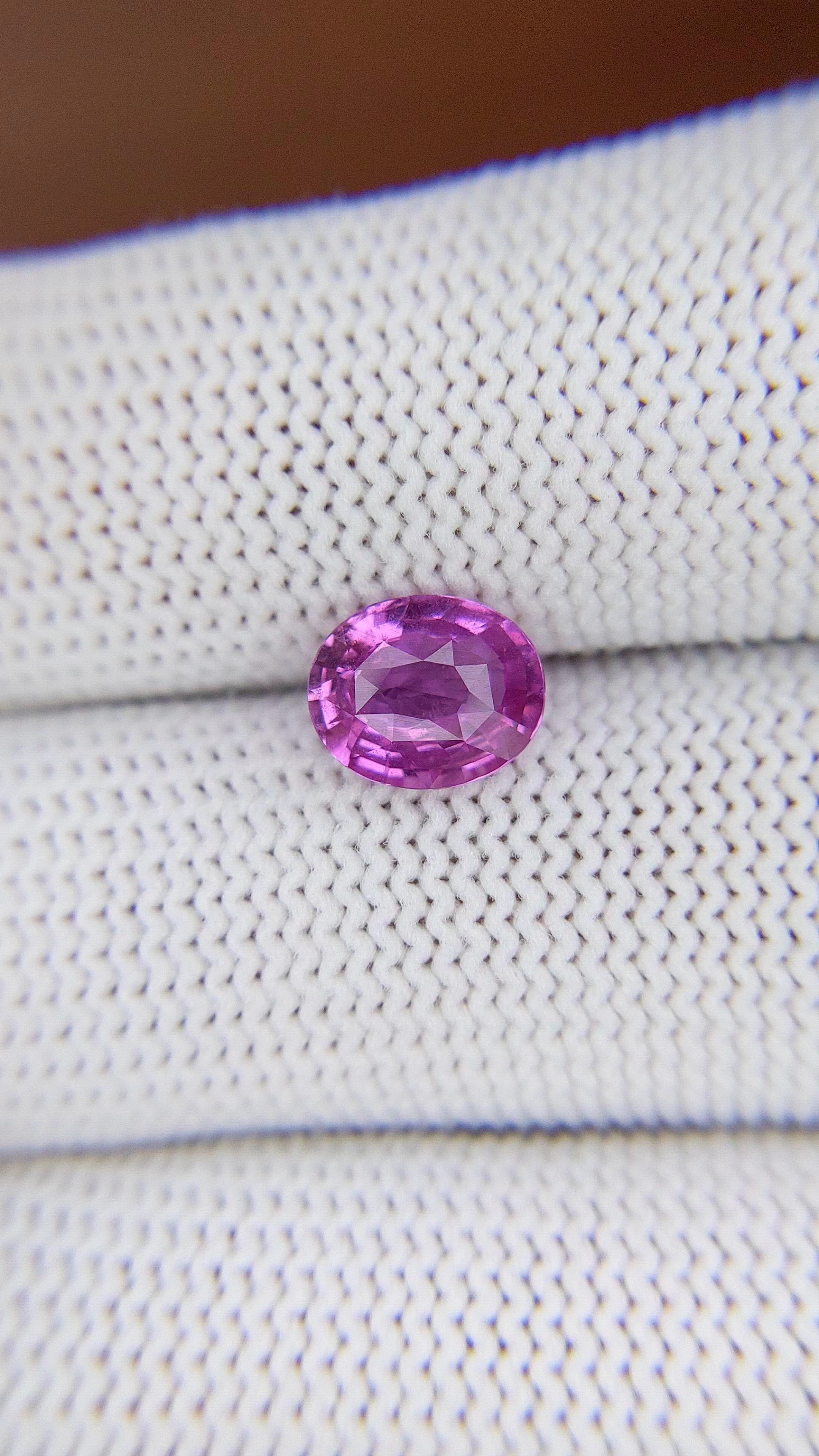 1.99 Ct. Pinkish Purple Sapphire from Madagascar Size Video
