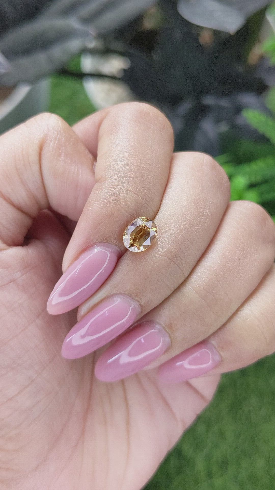 1.56 Ct. Padparadscha Sapphire from Madagascar Size Video