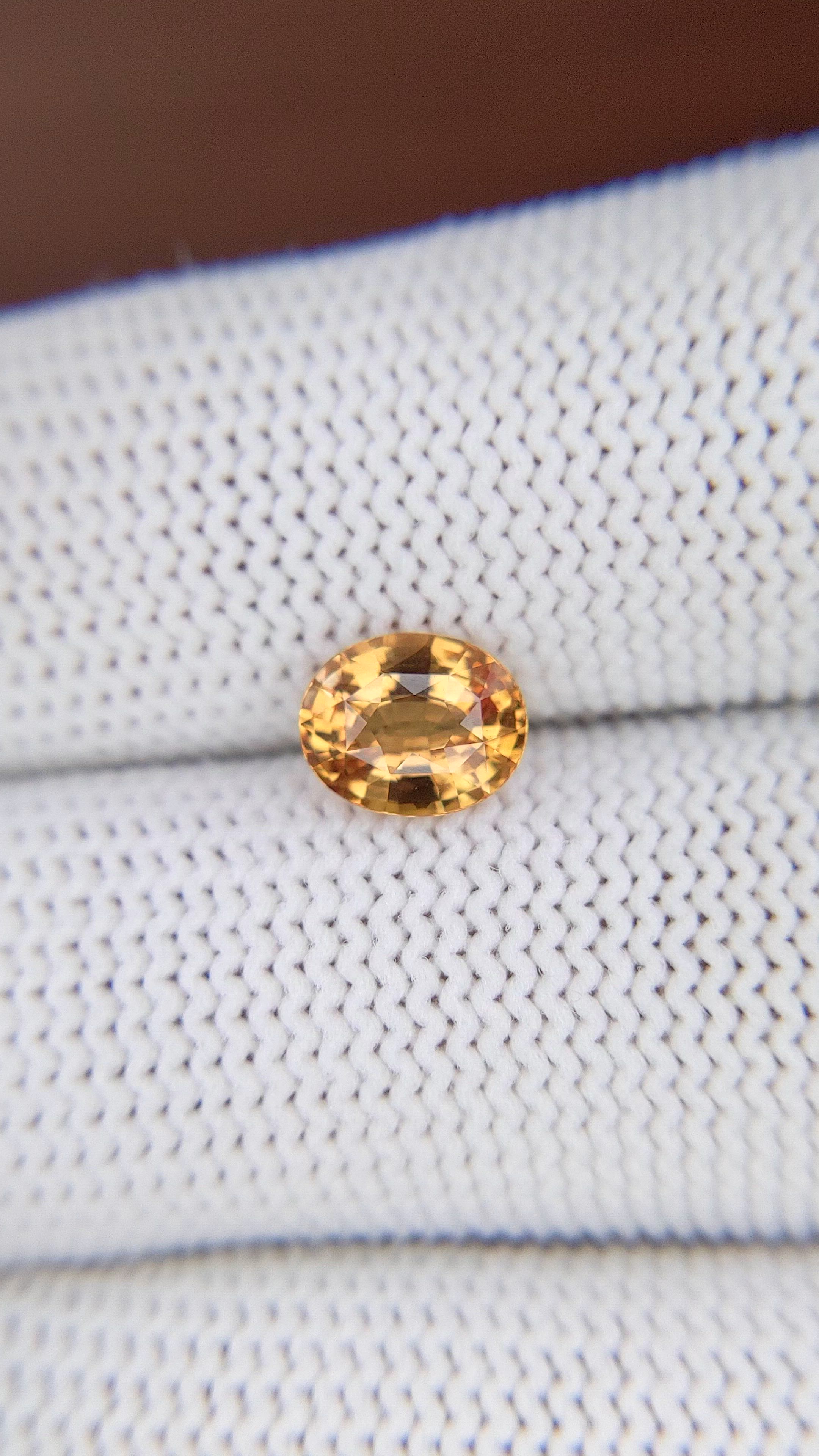 1.56 Ct. Padparadscha Sapphire from Madagascar Size Video