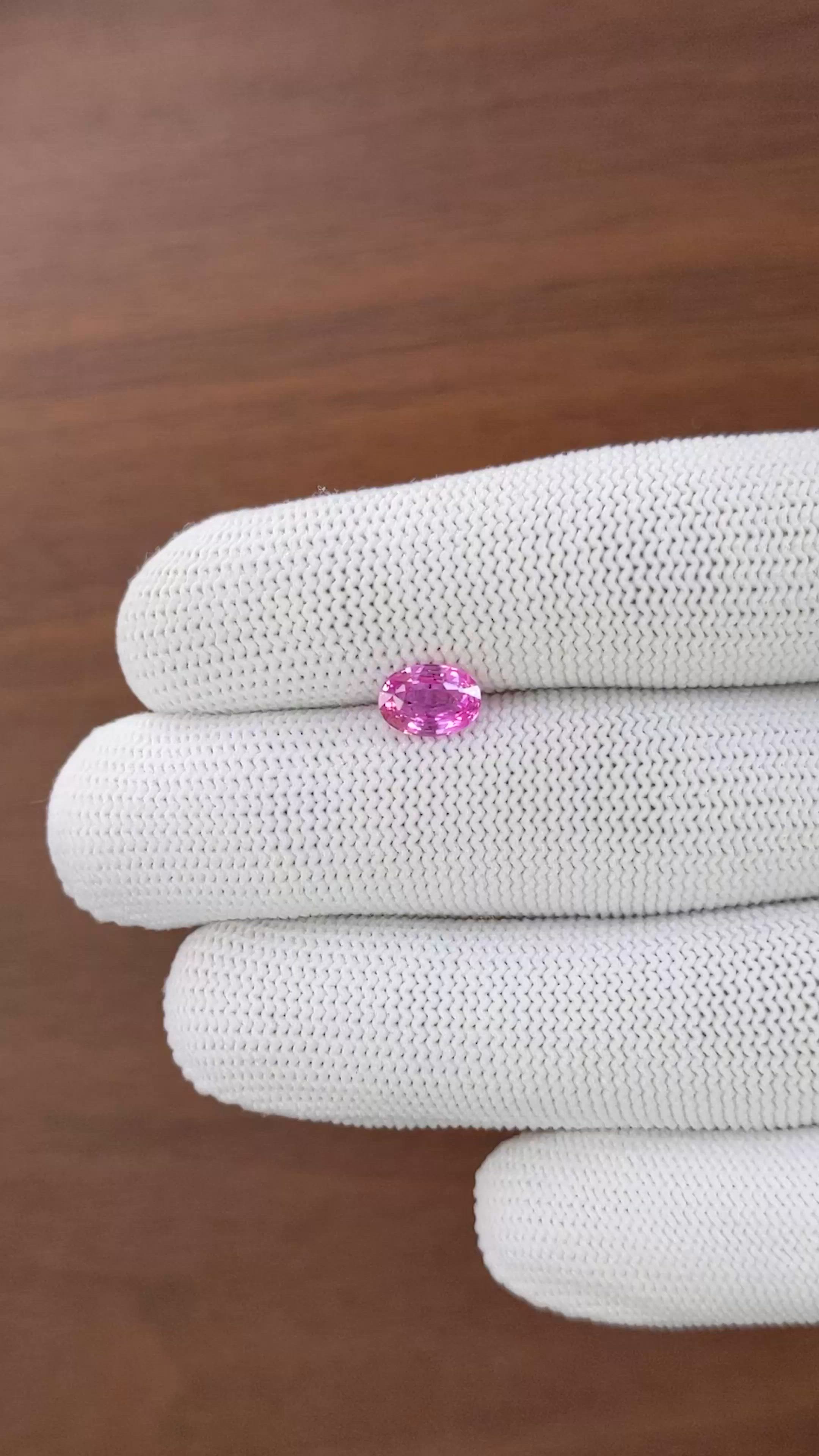 1.51 Ct. Pink Sapphire from Madagascar Size Video