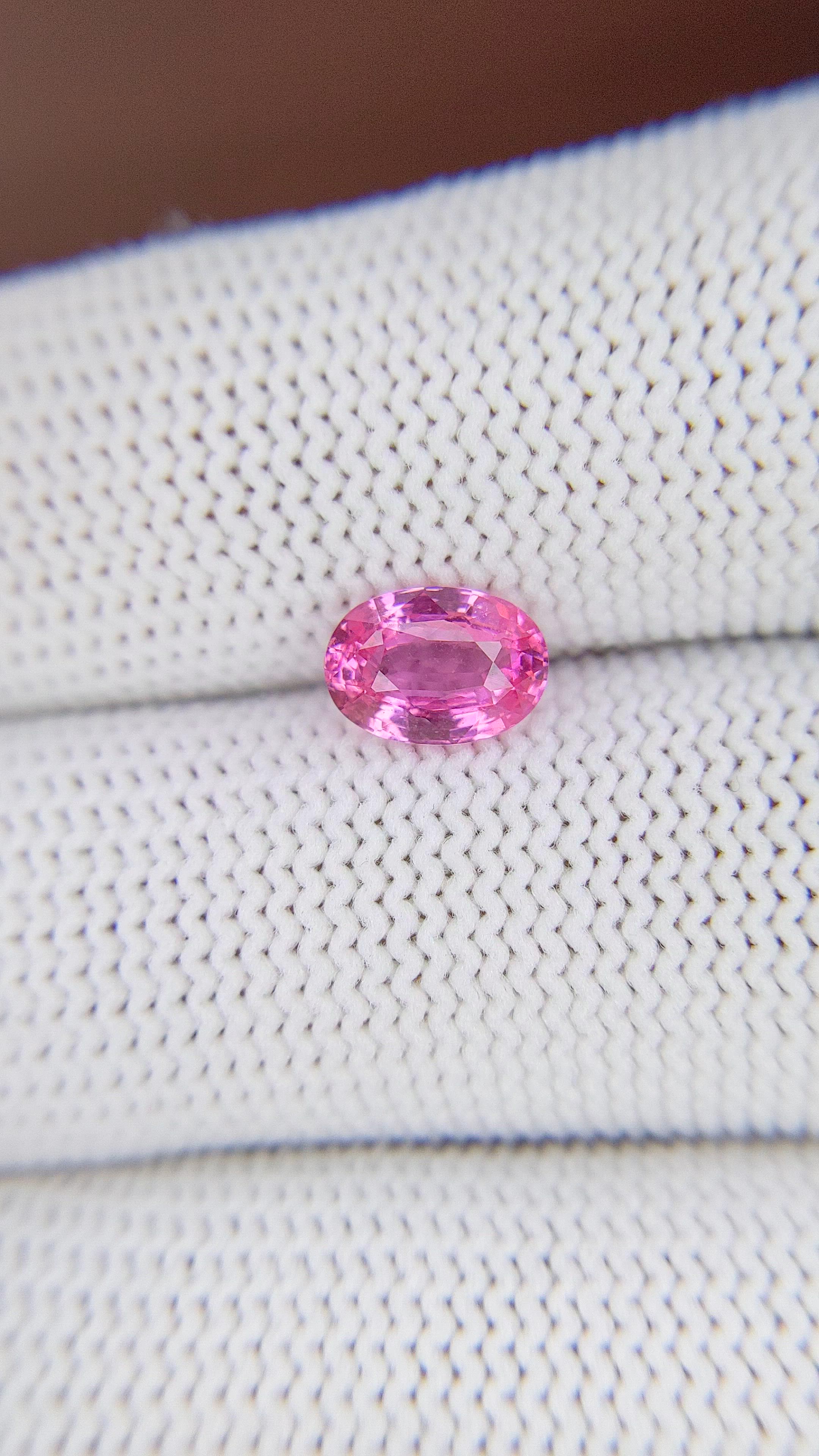 1.51 Ct. Pink Sapphire from Madagascar Size Video