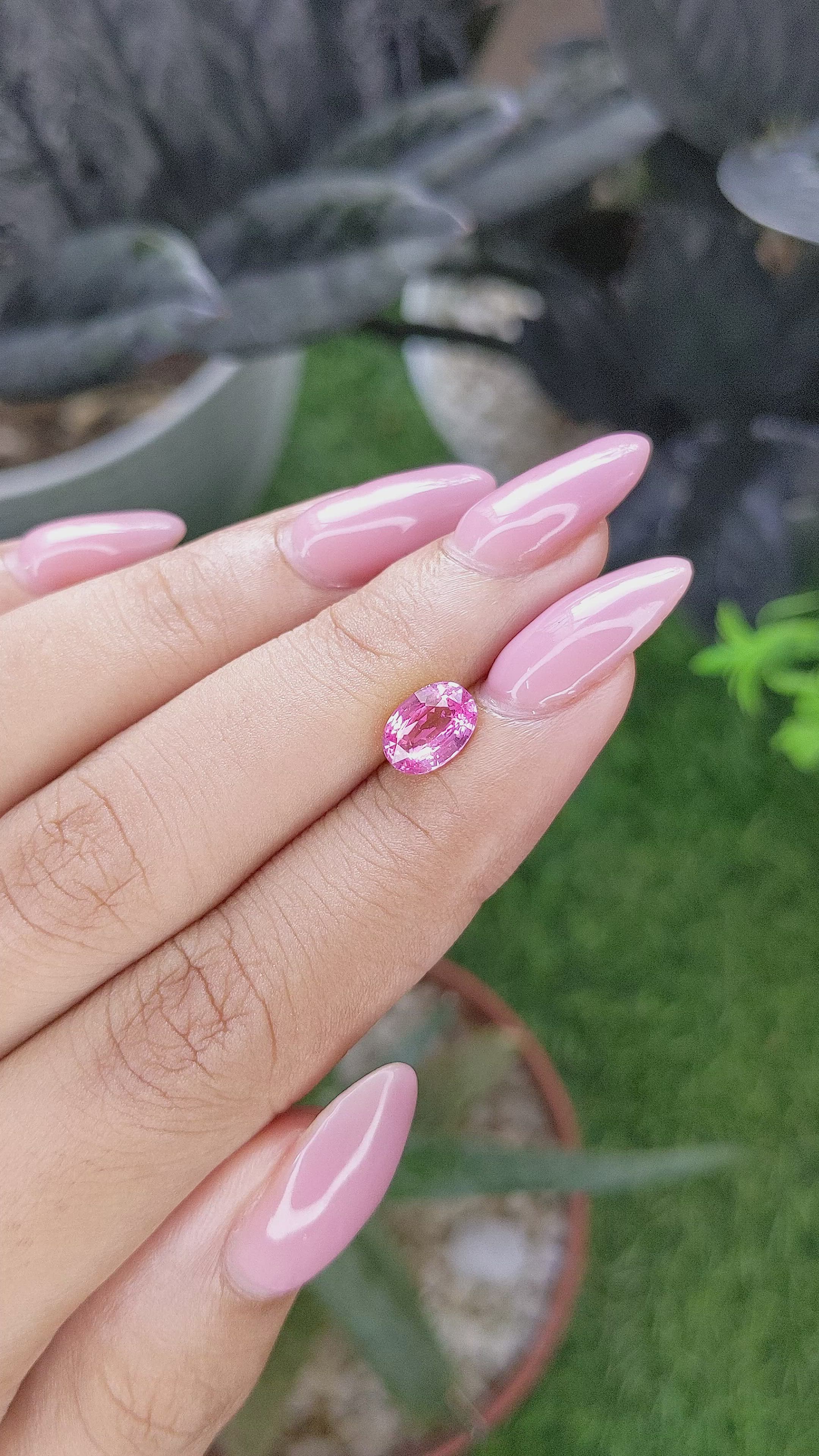 1.51 Ct. Pink Sapphire from Madagascar Size Video