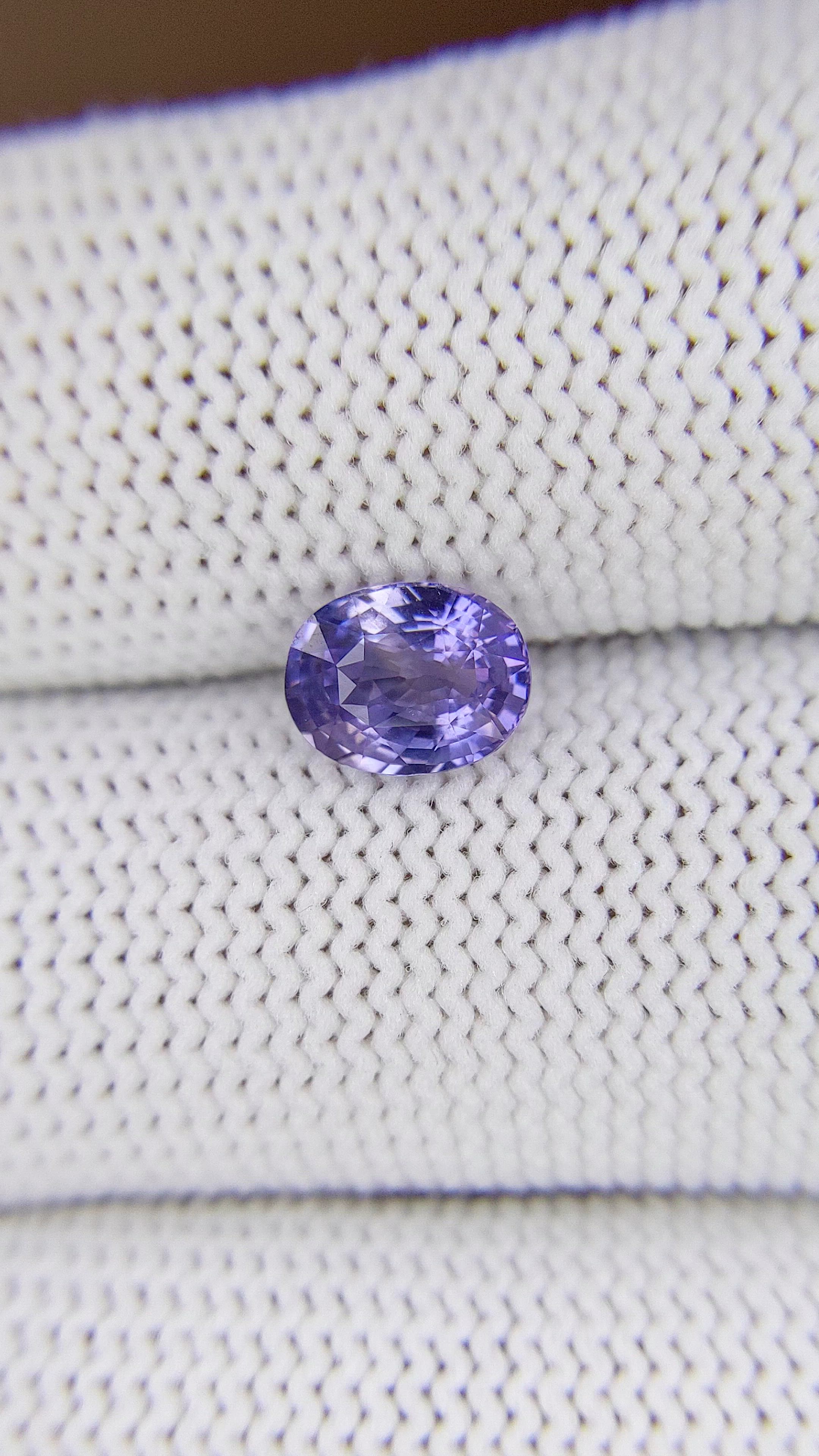 1.51 Ct. Purple Sapphire from Madagascar Size Video