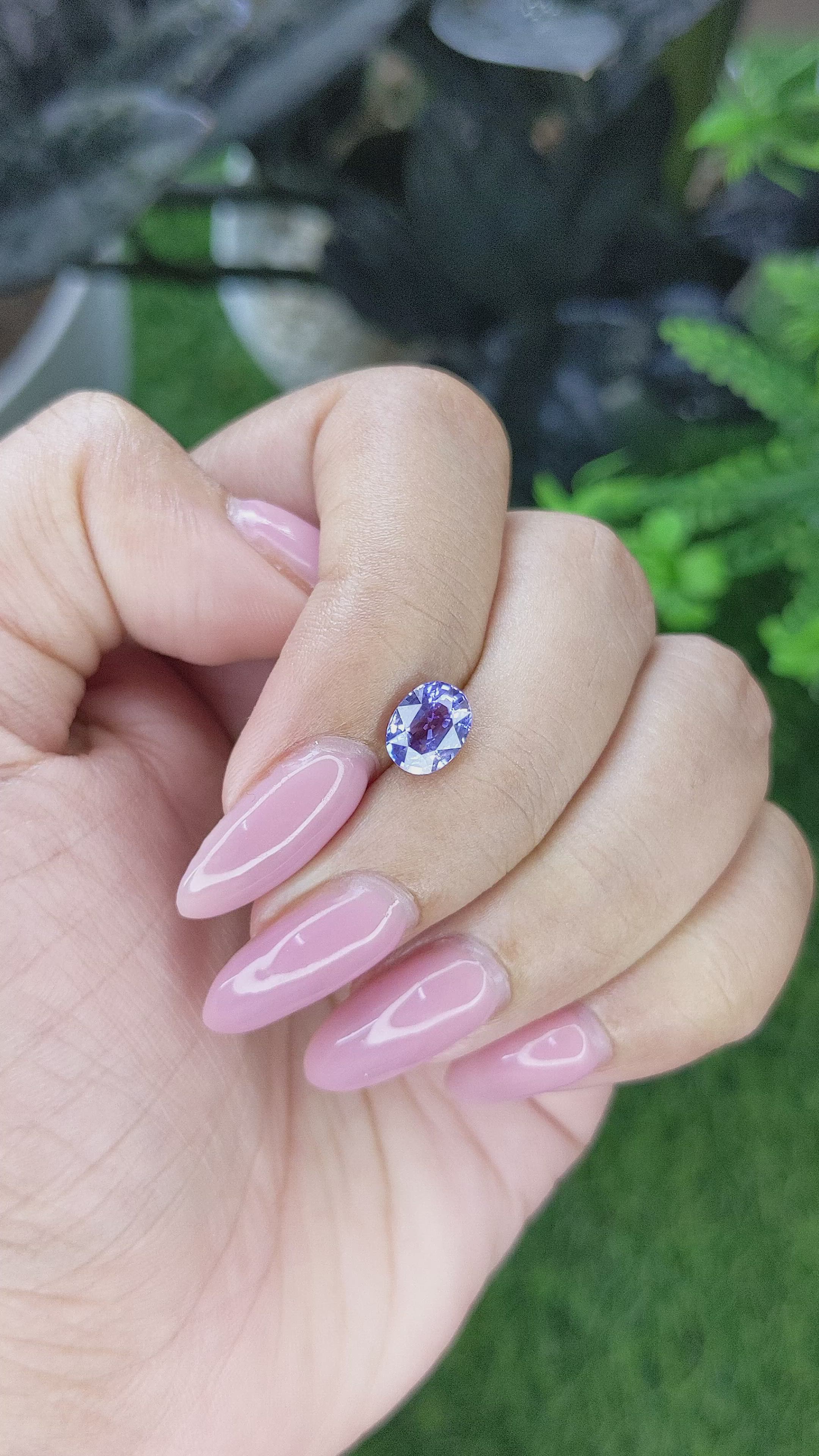 1.51 Ct. Purple Sapphire from Madagascar Size Video