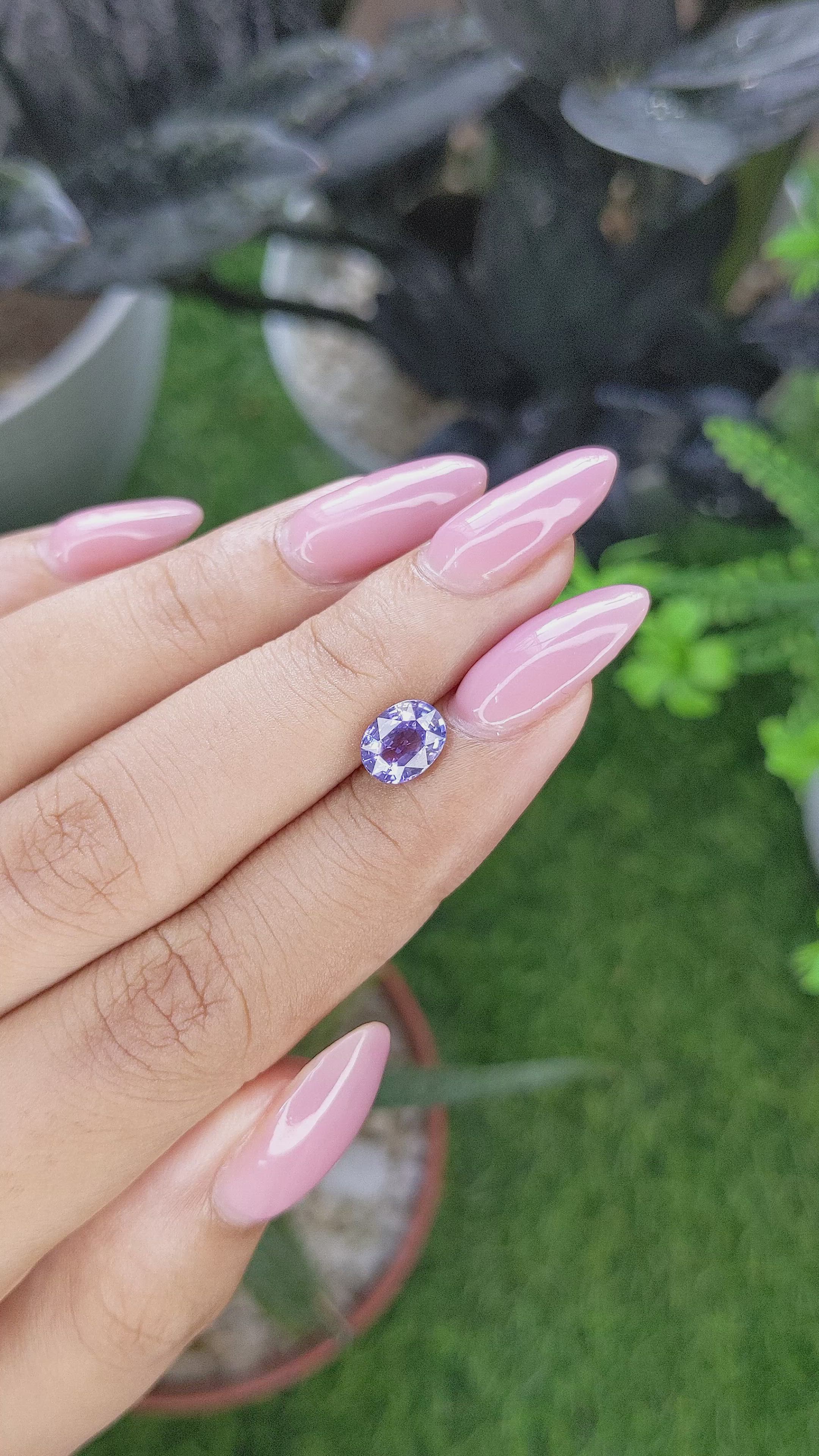 1.51 Ct. Purple Sapphire from Madagascar Size Video