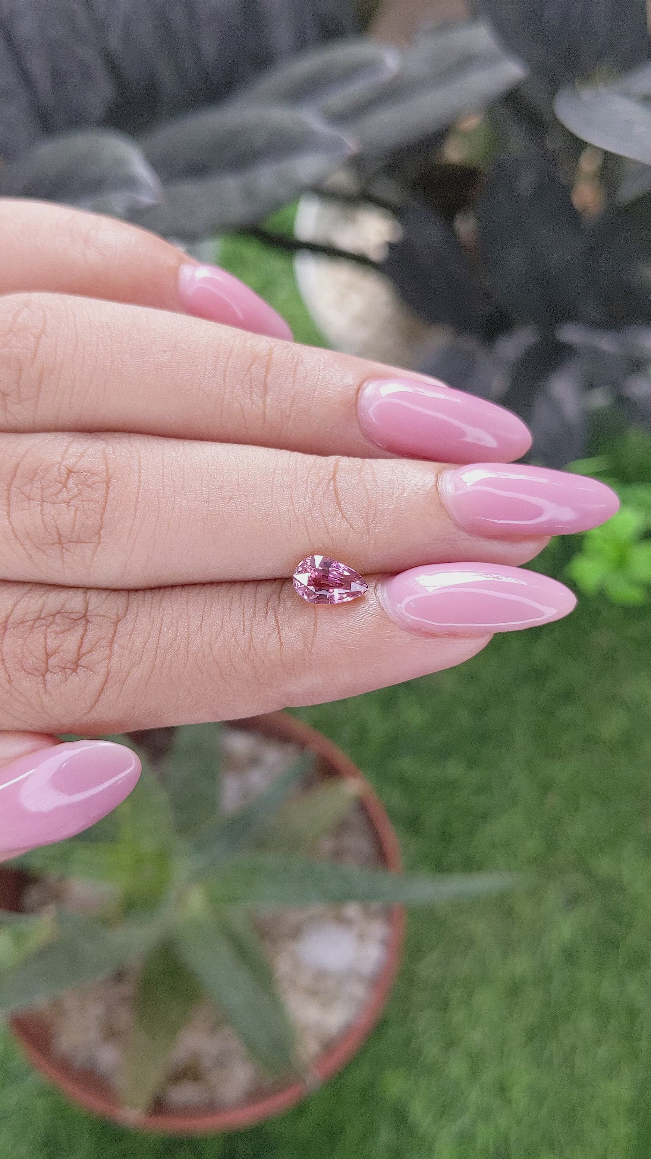 1.02 Ct. Padparadscha Sapphire from Madagascar Size Video