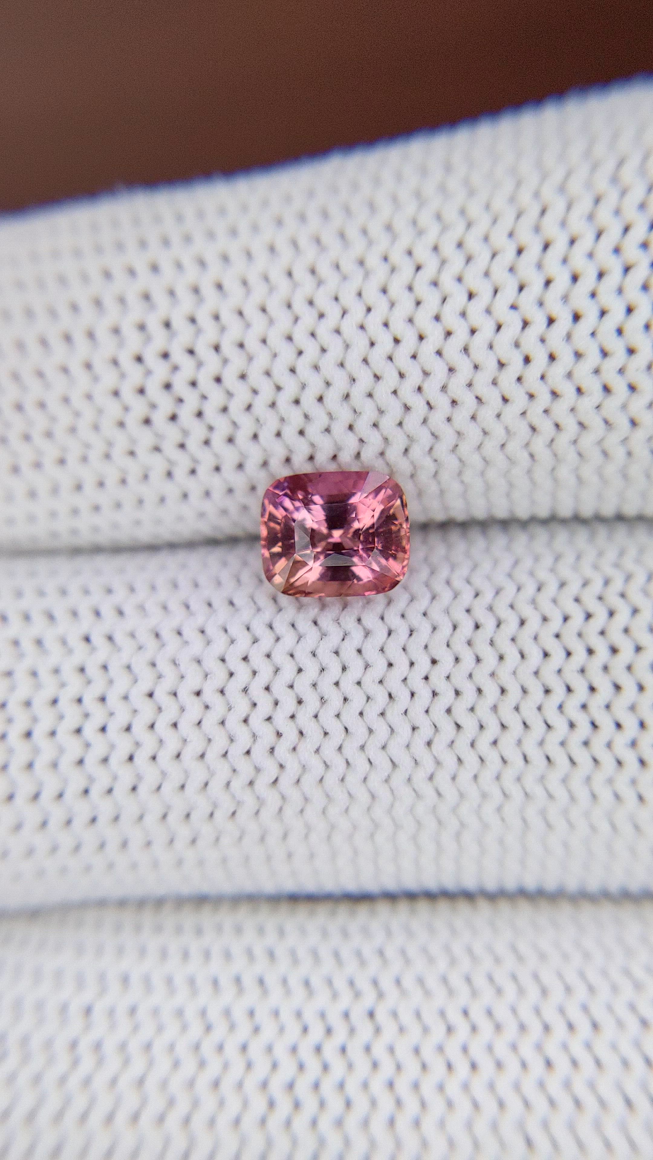 1.67 Ct. Padparadscha Sapphire from Madagascar Size Video