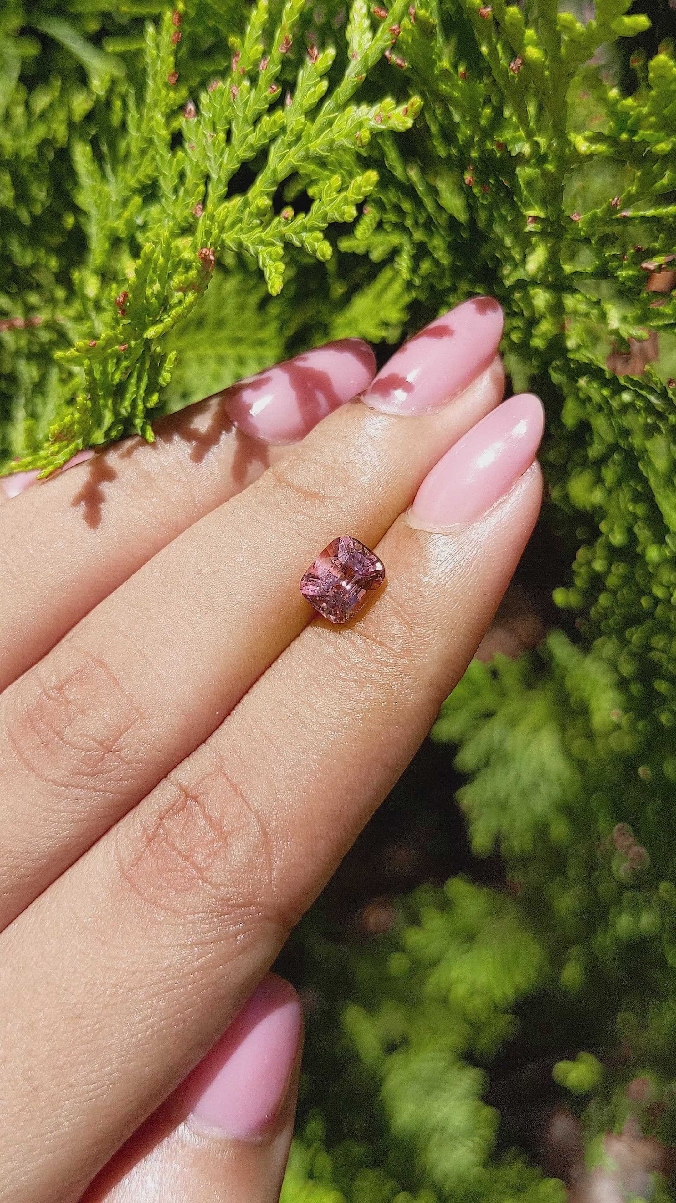 1.67 Ct. Padparadscha Sapphire from Madagascar Size Video