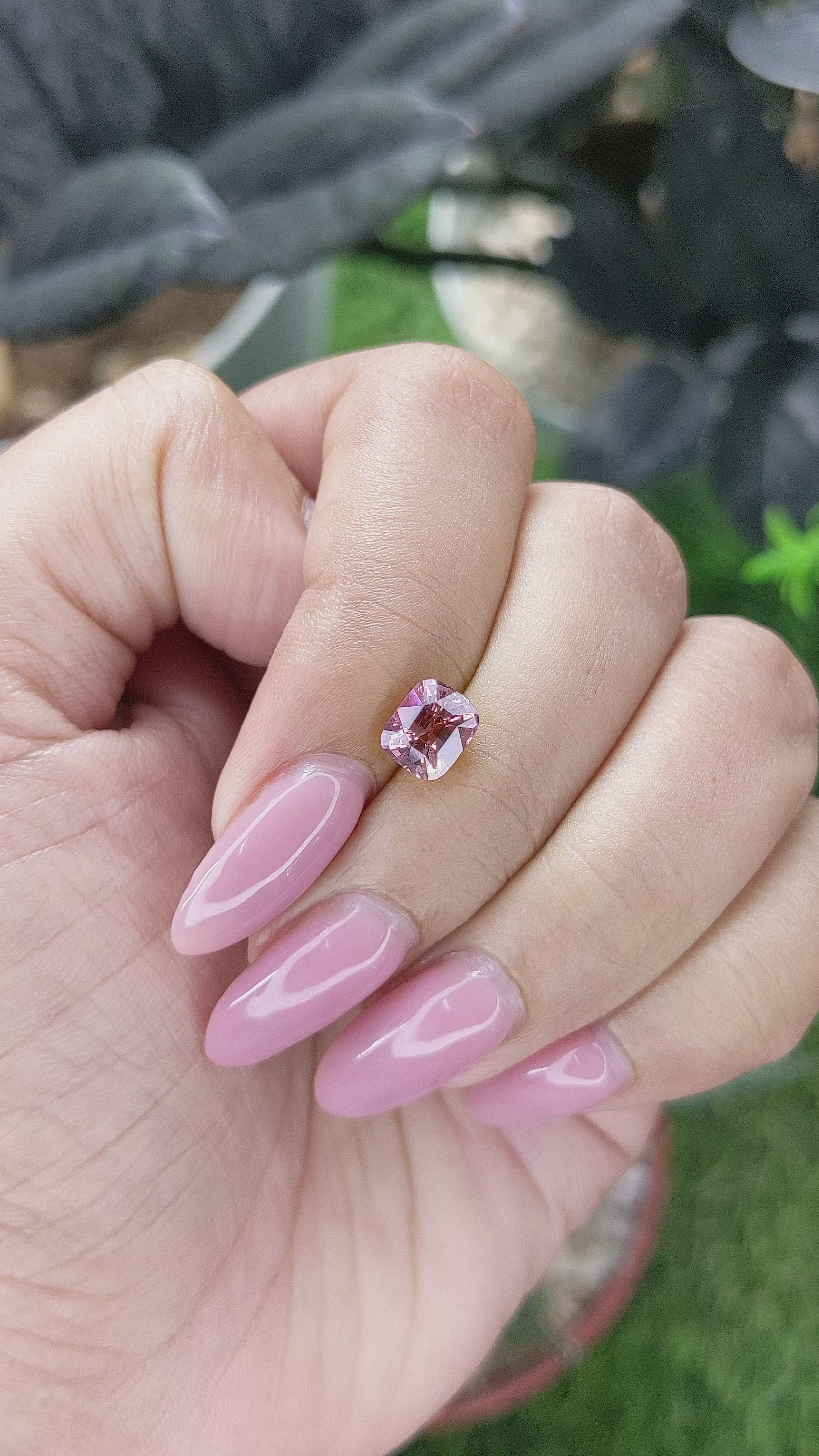 1.67 Ct. Padparadscha Sapphire from Madagascar Size Video