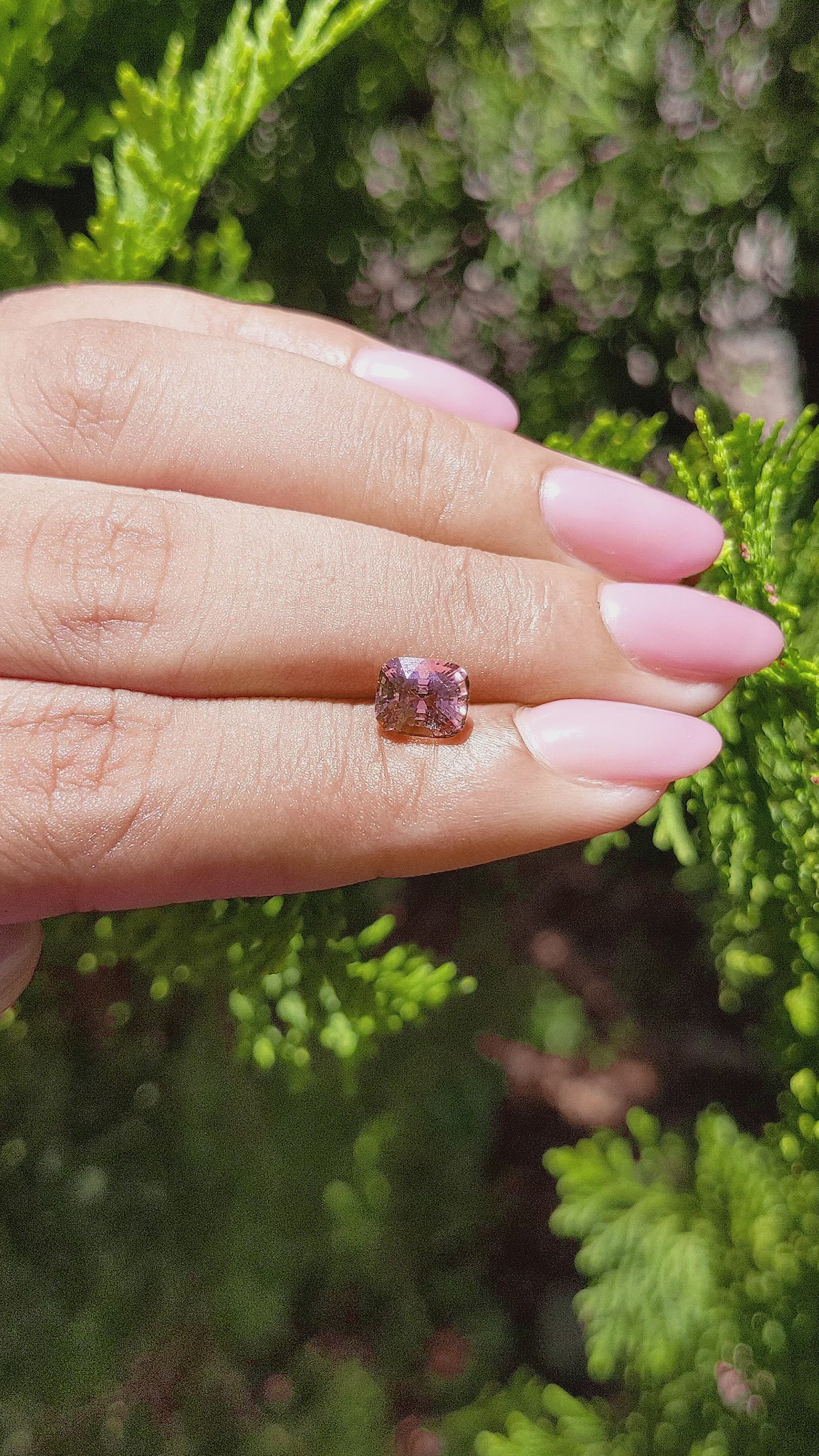 1.67 Ct. Padparadscha Sapphire from Madagascar Size Video