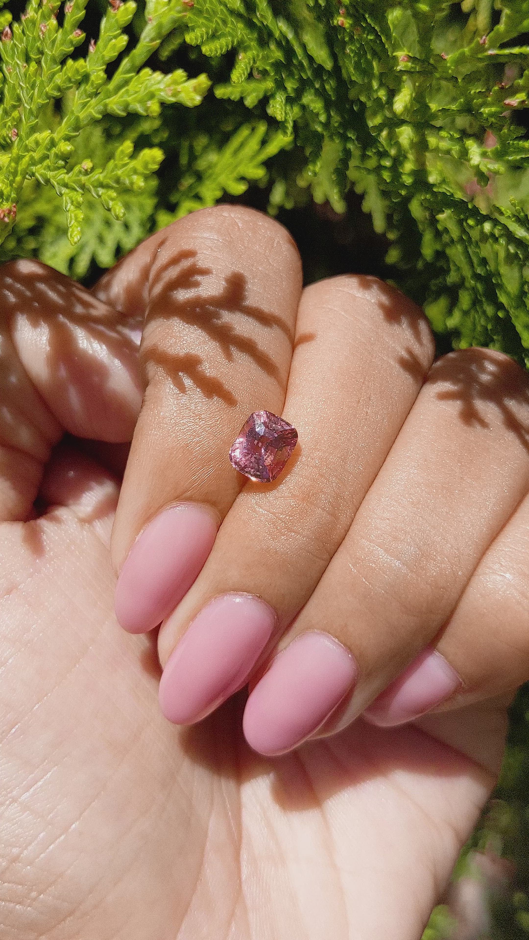 1.67 Ct. Padparadscha Sapphire from Madagascar Size Video