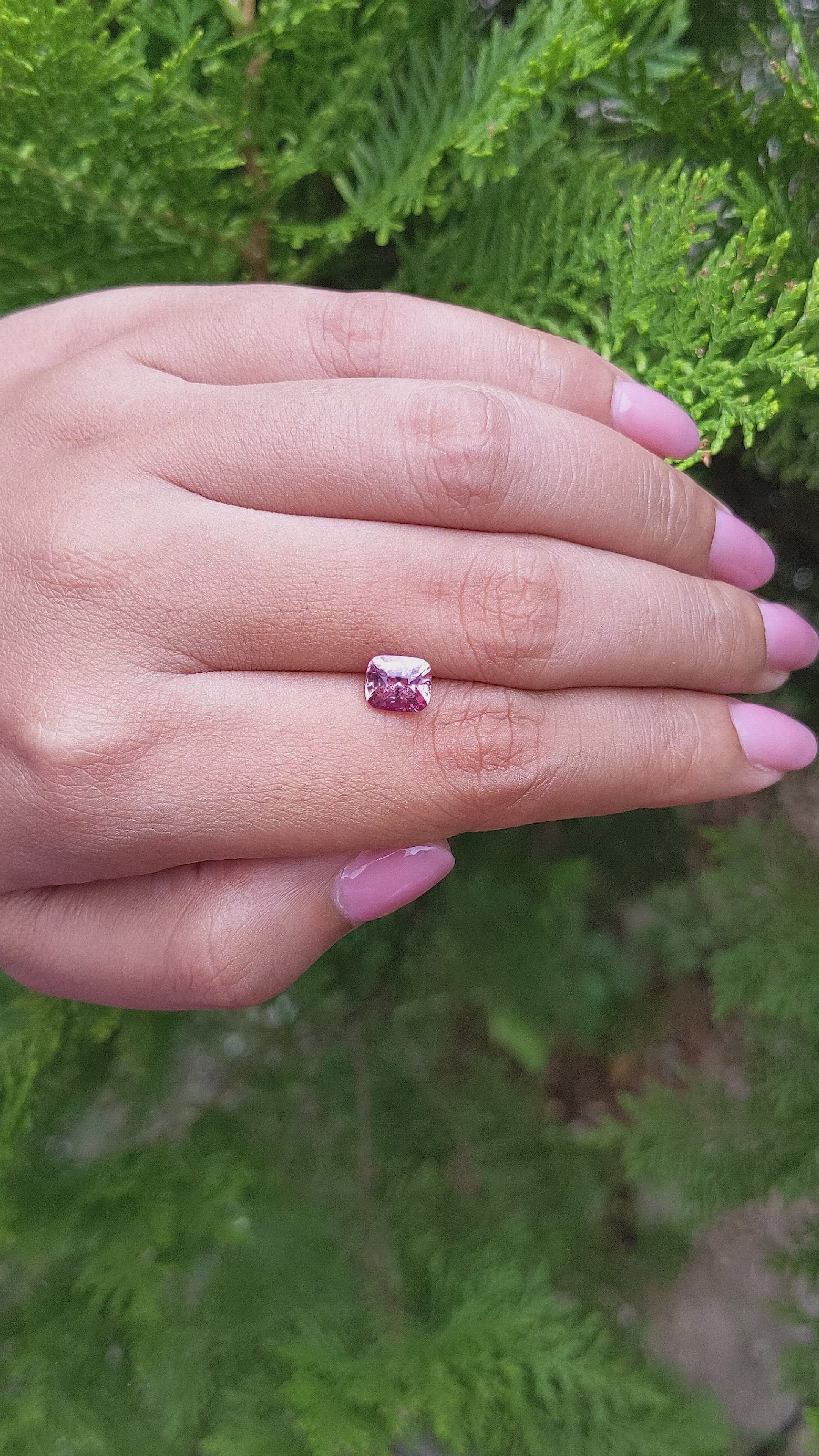 1.67 Ct. Padparadscha Sapphire from Madagascar Size Video