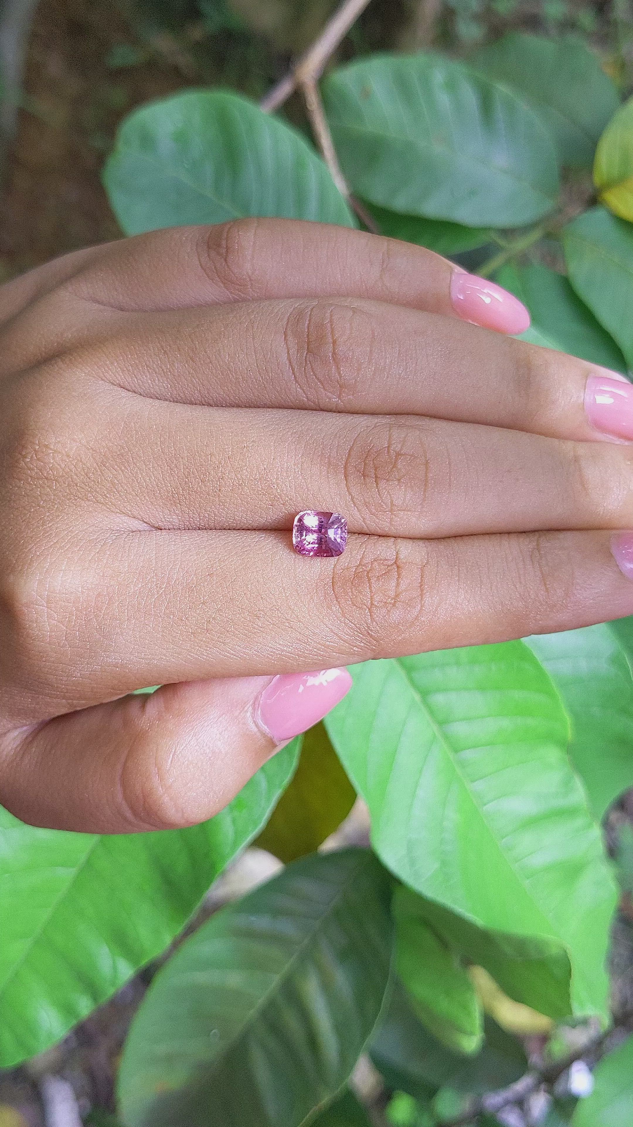 1.67 Ct. Padparadscha Sapphire from Madagascar Size Video