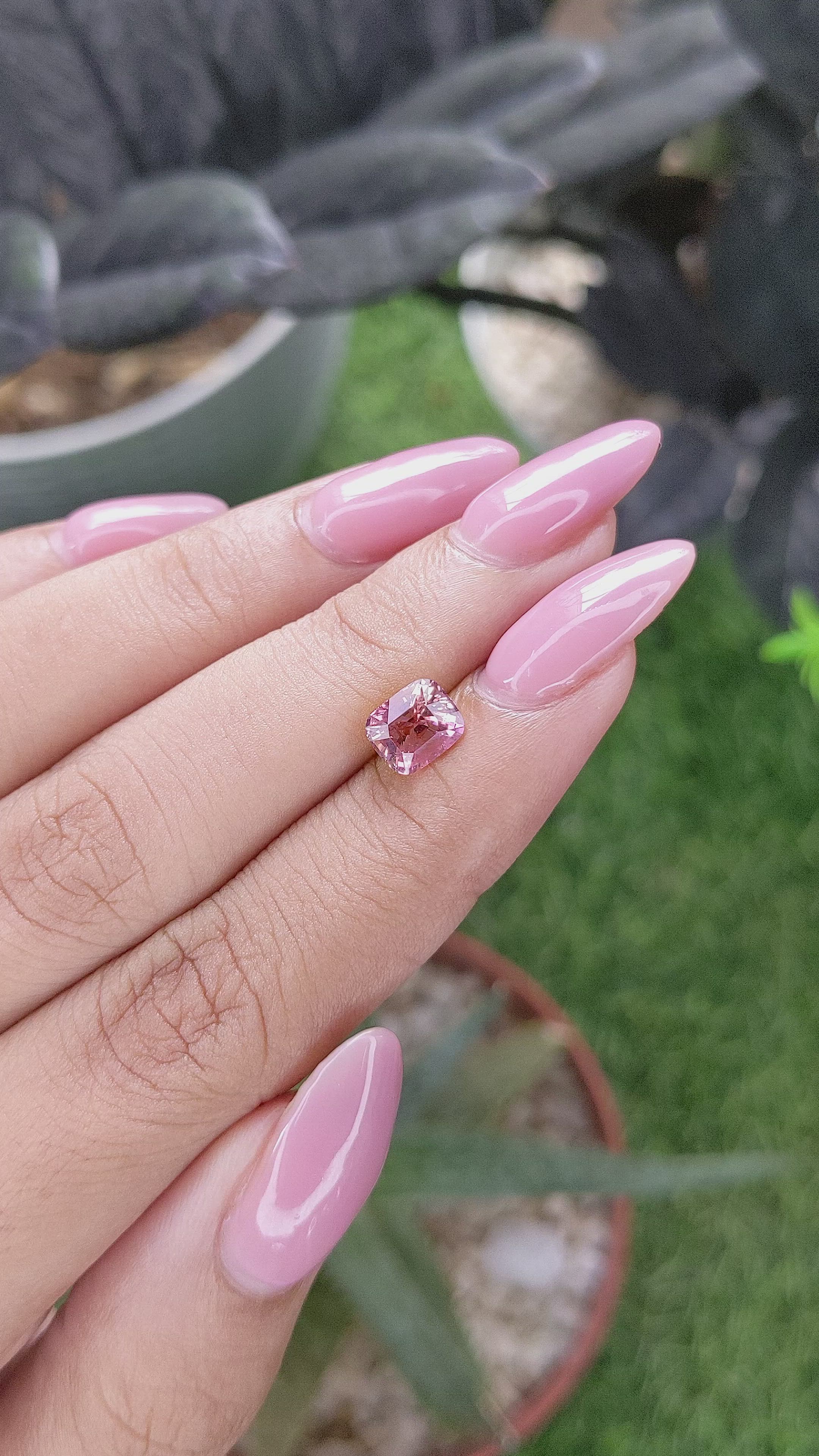1.67 Ct. Padparadscha Sapphire from Madagascar Size Video