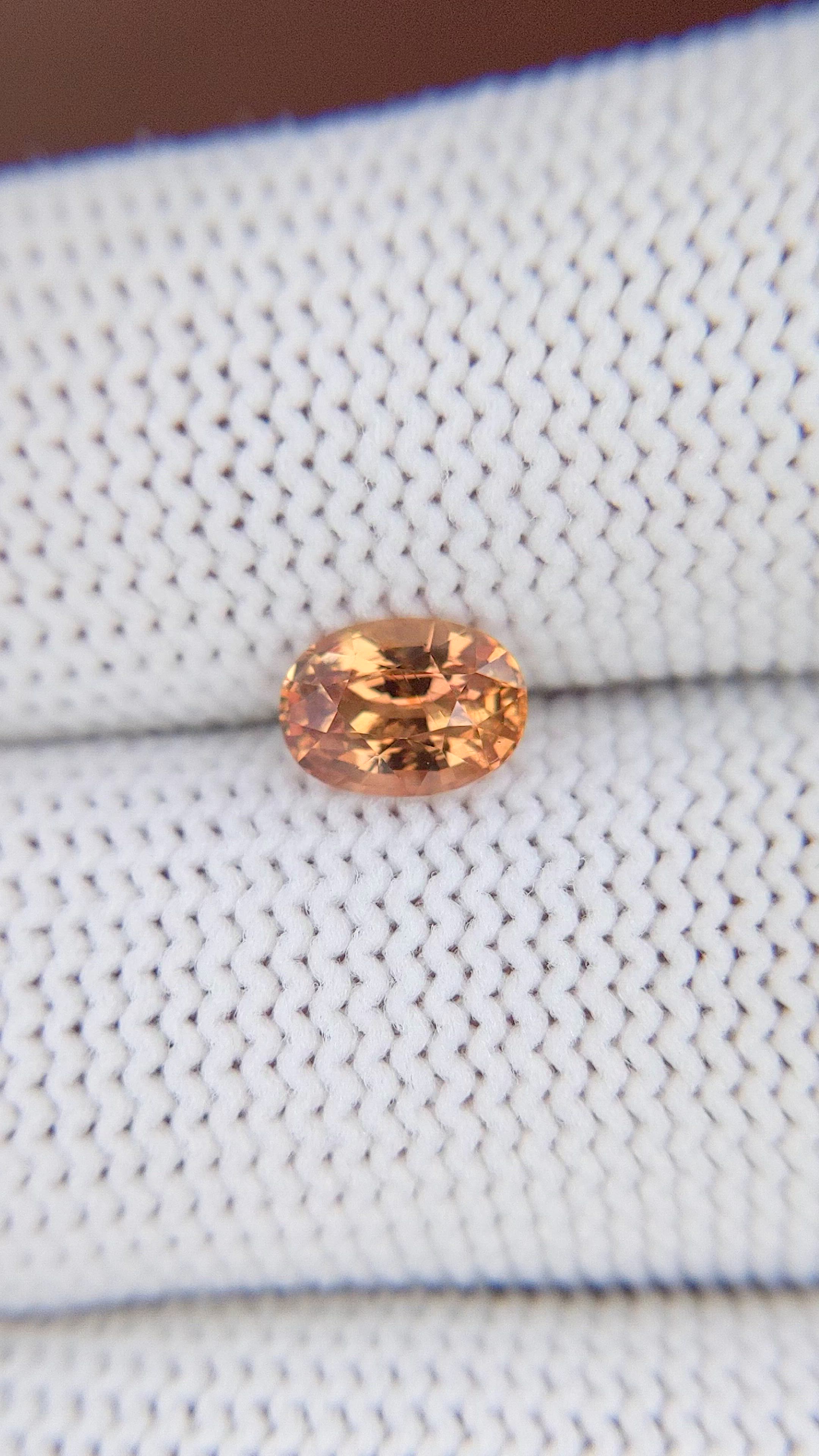 1.20 Ct. Padparadscha Sapphire from Madagascar Size Video