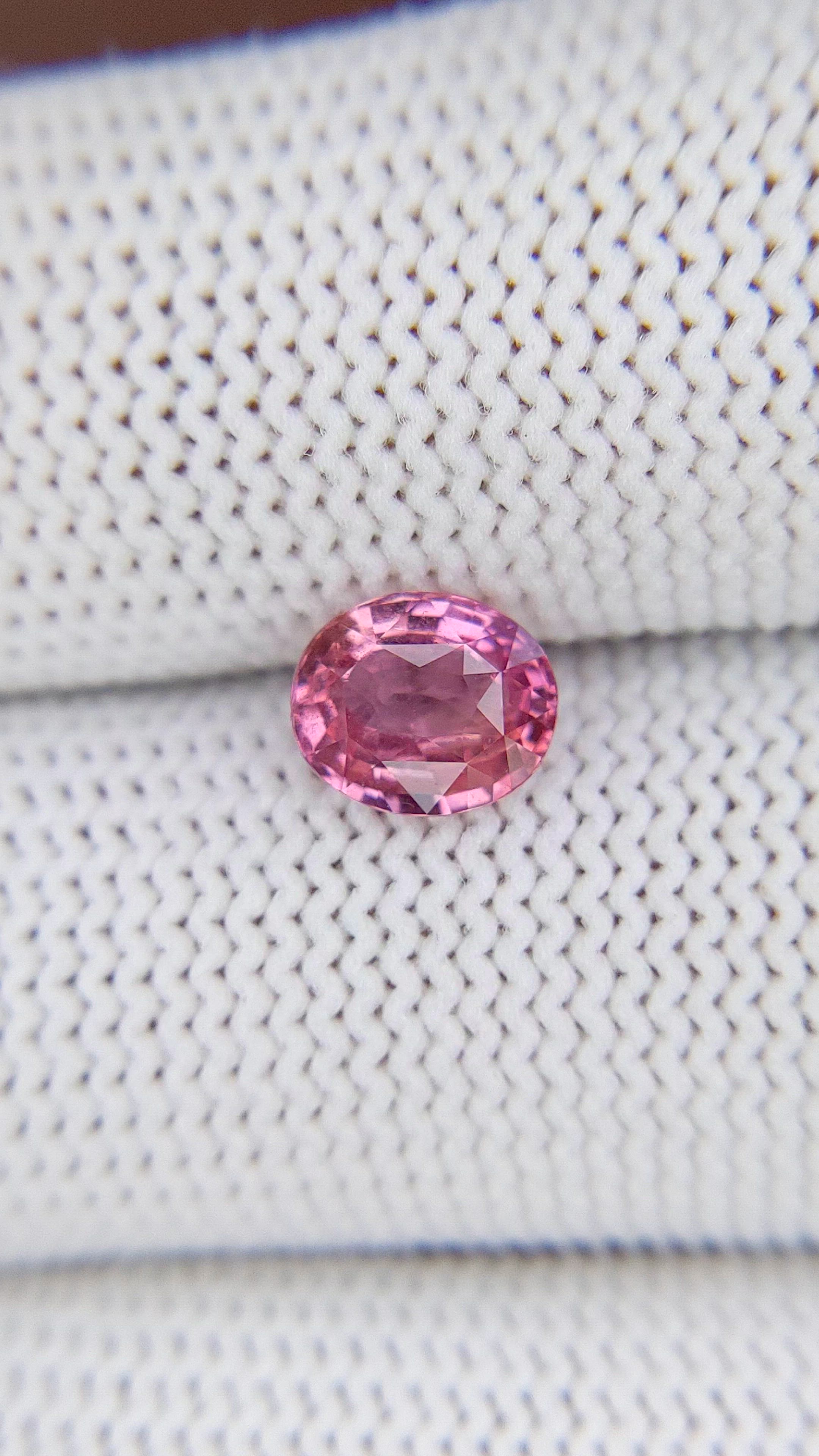 1.50 Ct. Pink Sapphire from Madagascar Size Video