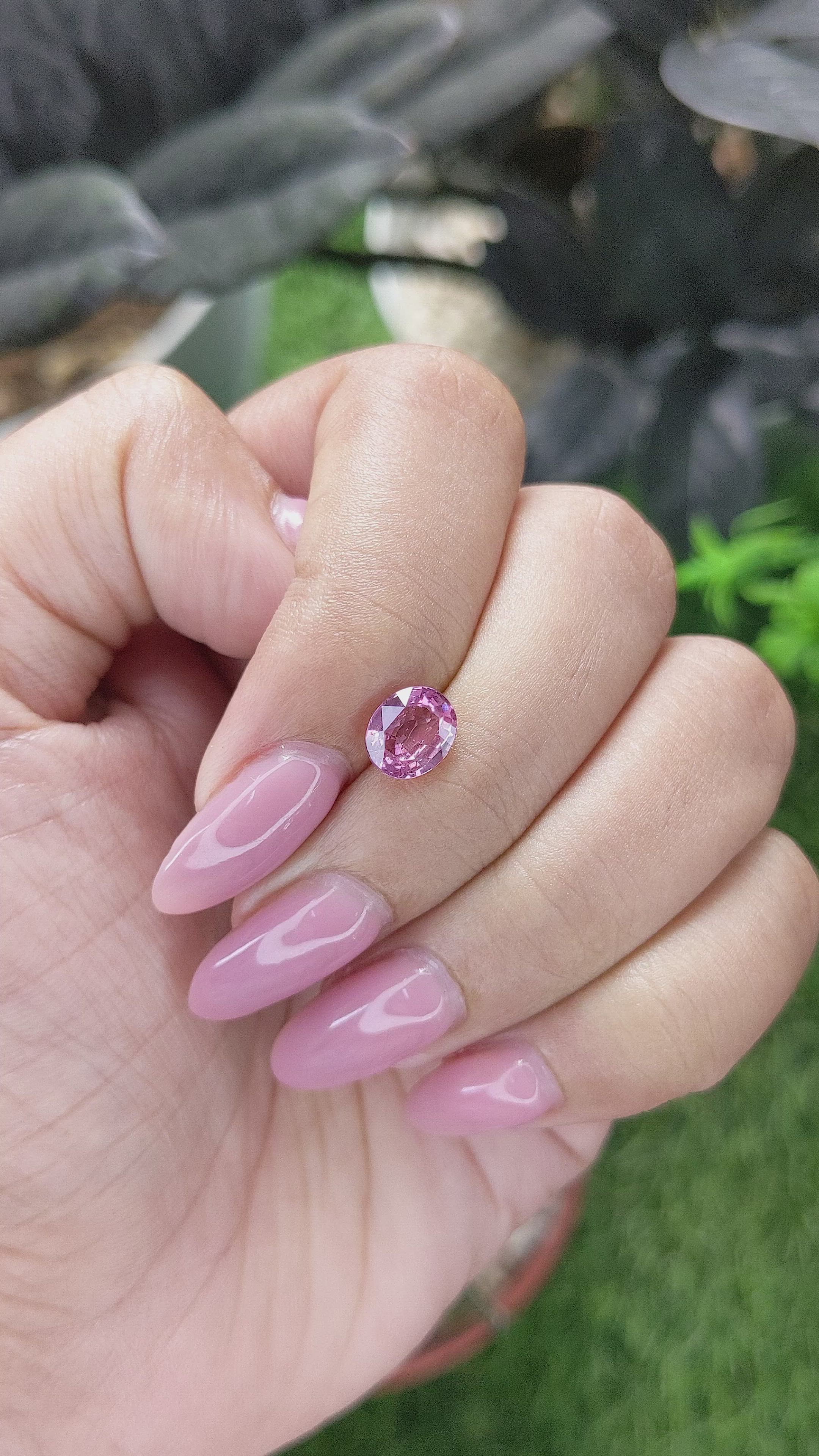1.50 Ct. Pink Sapphire from Madagascar Size Video