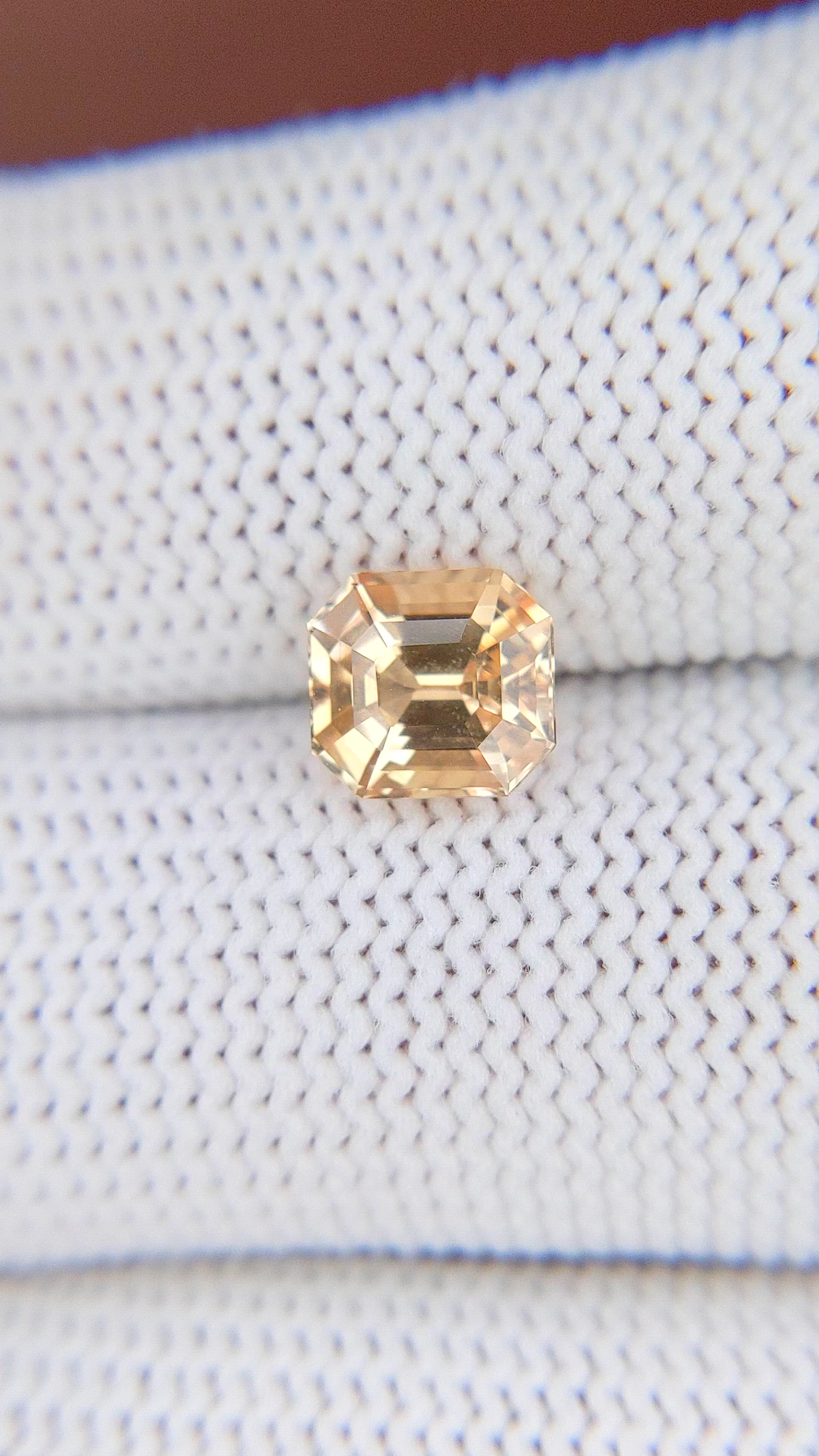 2.08 Ct. Peach Sapphire from Madagascar Size Video