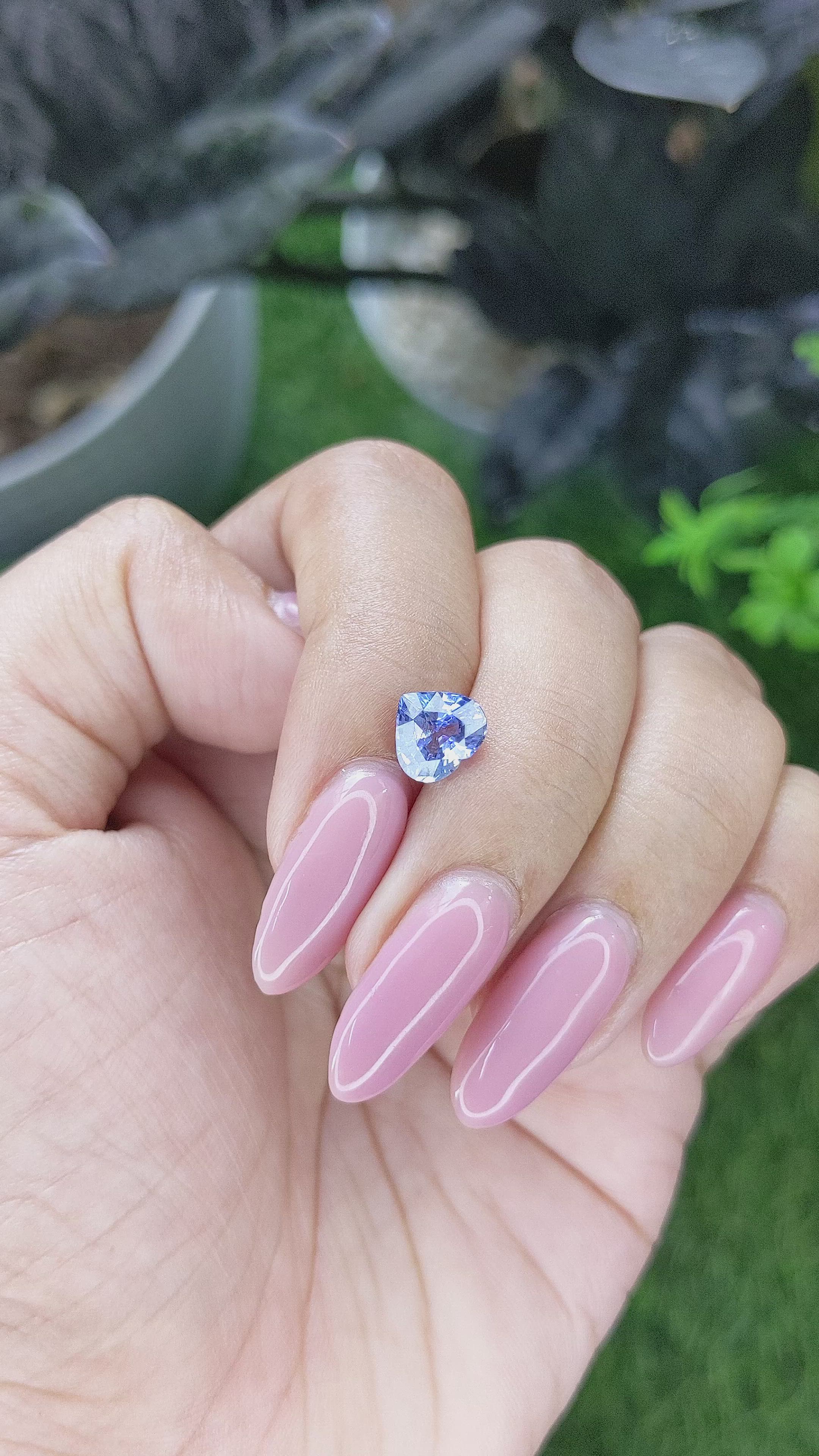 1.78 Ct. Blue Sapphire from Madagascar Size Video
