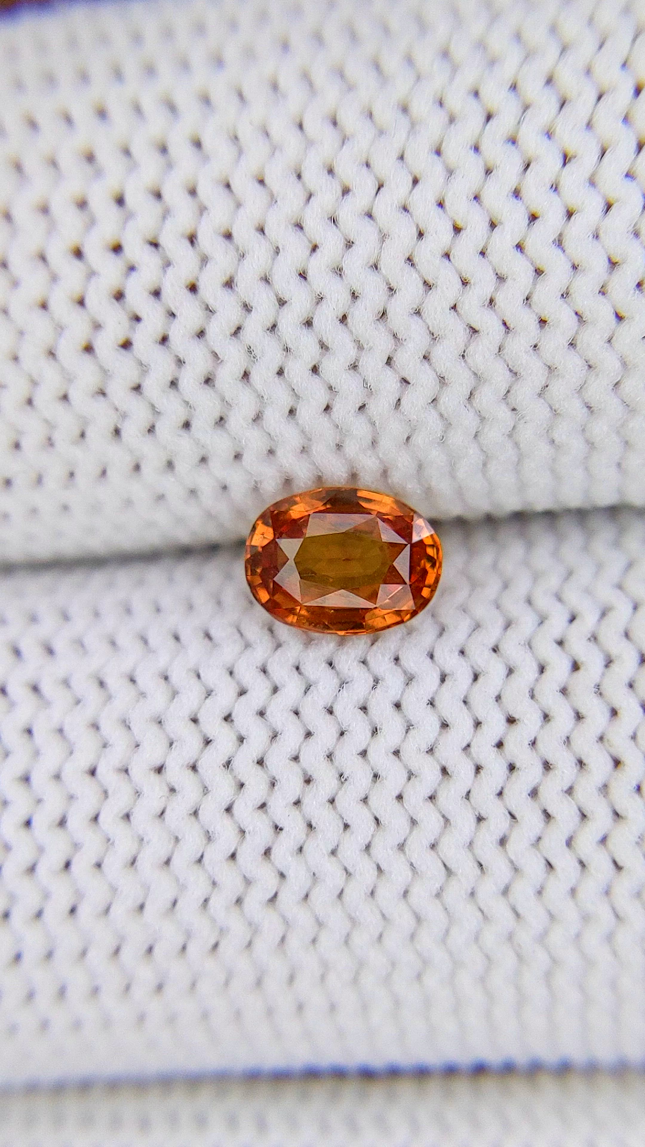 0.65 Ct. Padparadscha Sapphire from Madagascar Size Video