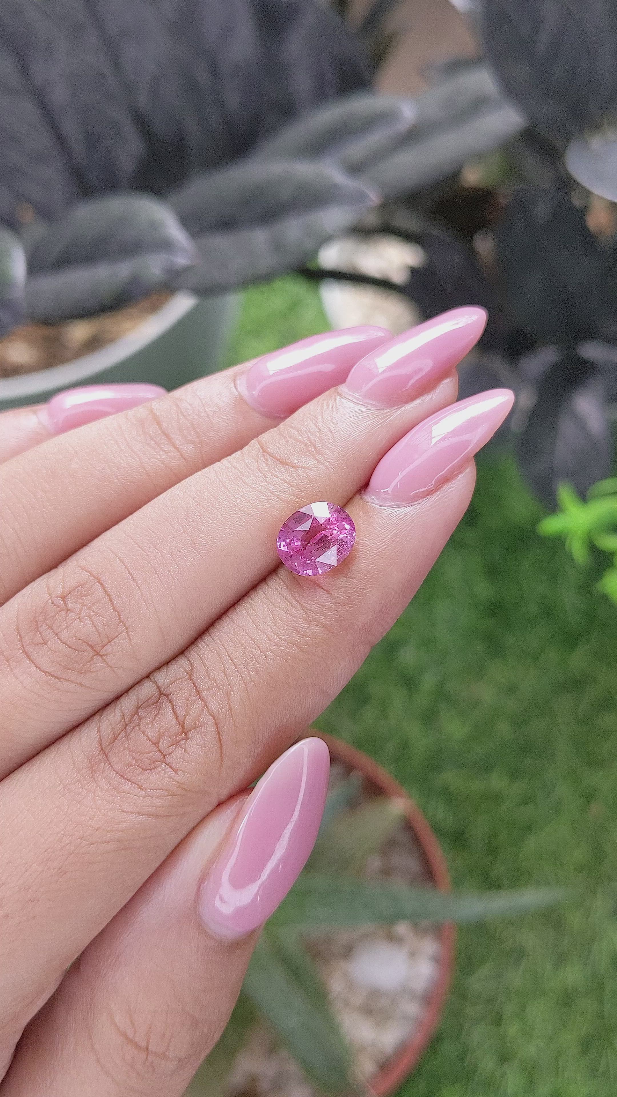 3.07 Ct. Pink Sapphire from Madagascar Size Video