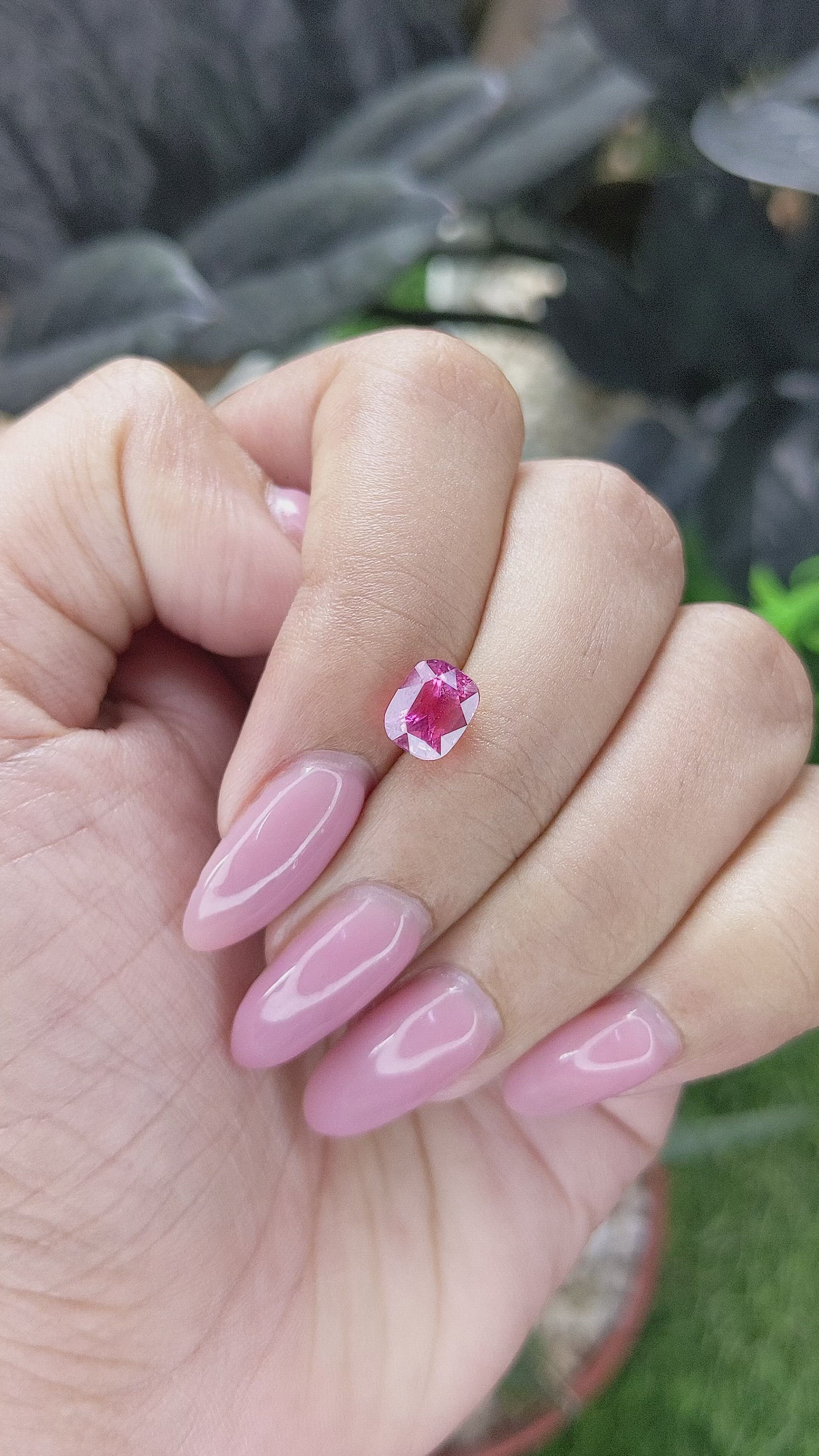 2.02 Ct. Reddish Pink Sapphire from Madagascar Size Video