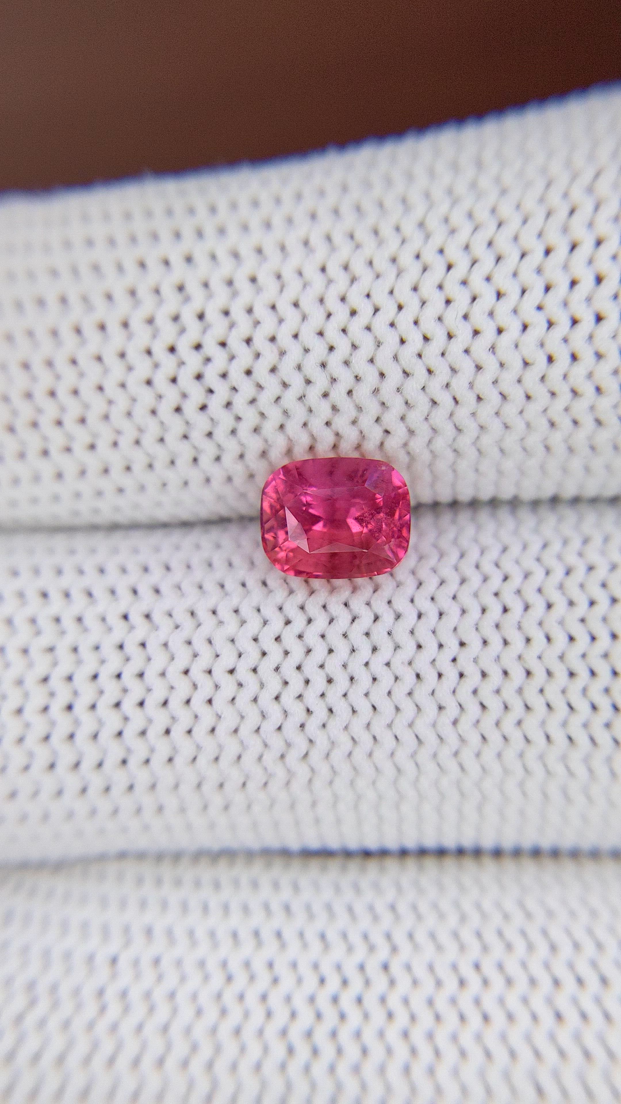 2.02 Ct. Reddish Pink Sapphire from Madagascar Size Video