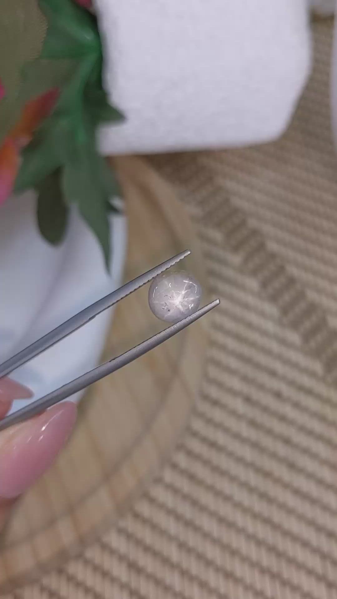 2.92 Ct. Grey Star Sapphire from Ceylon (Sri Lanka) Size Video