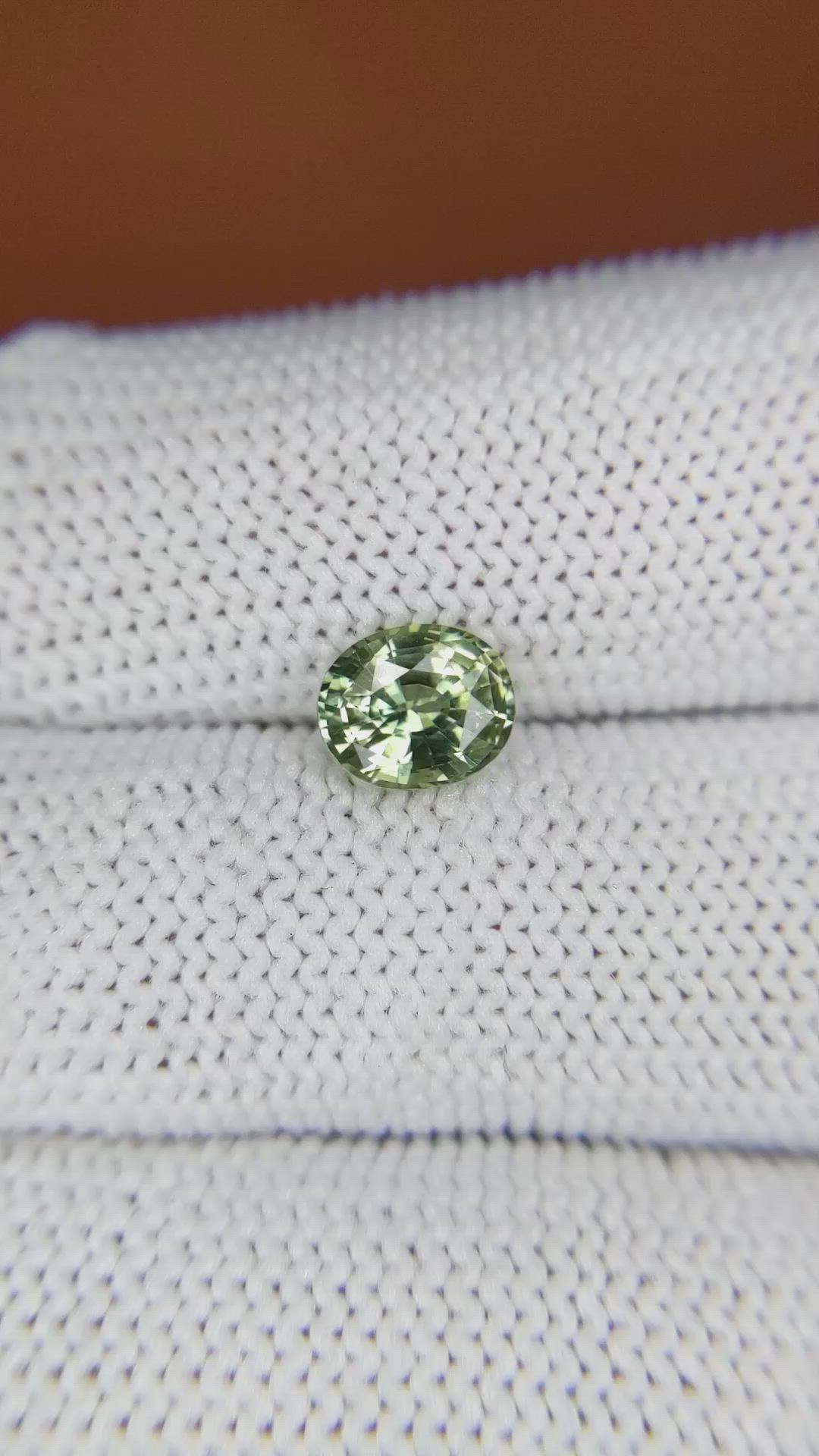 1.20 Ct. Green Sapphire from Ceylon (Sri Lanka) Size Video