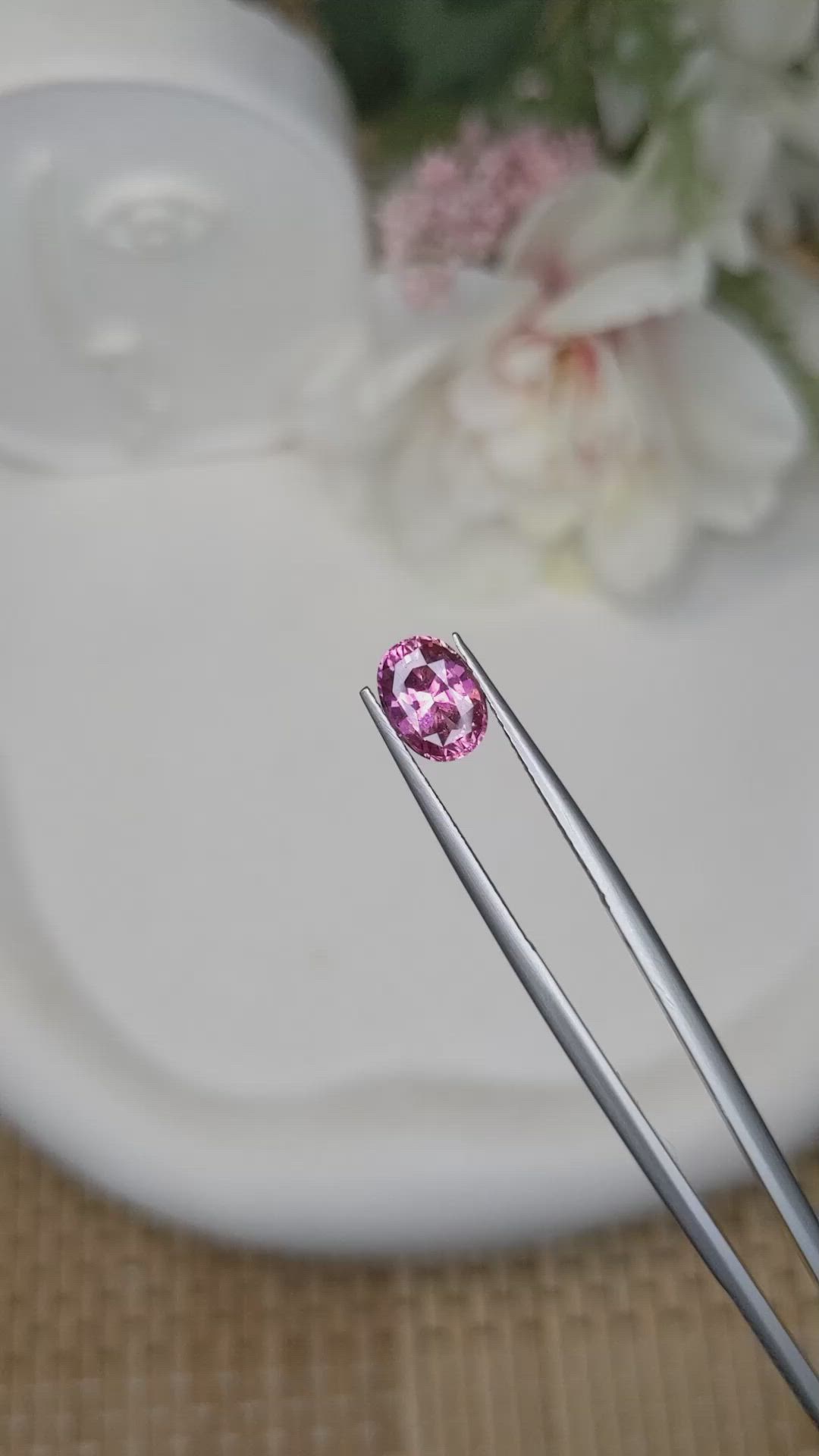 1.81 Ct. Purplish Pink Sapphire from Ceylon (Sri Lanka) Size Video