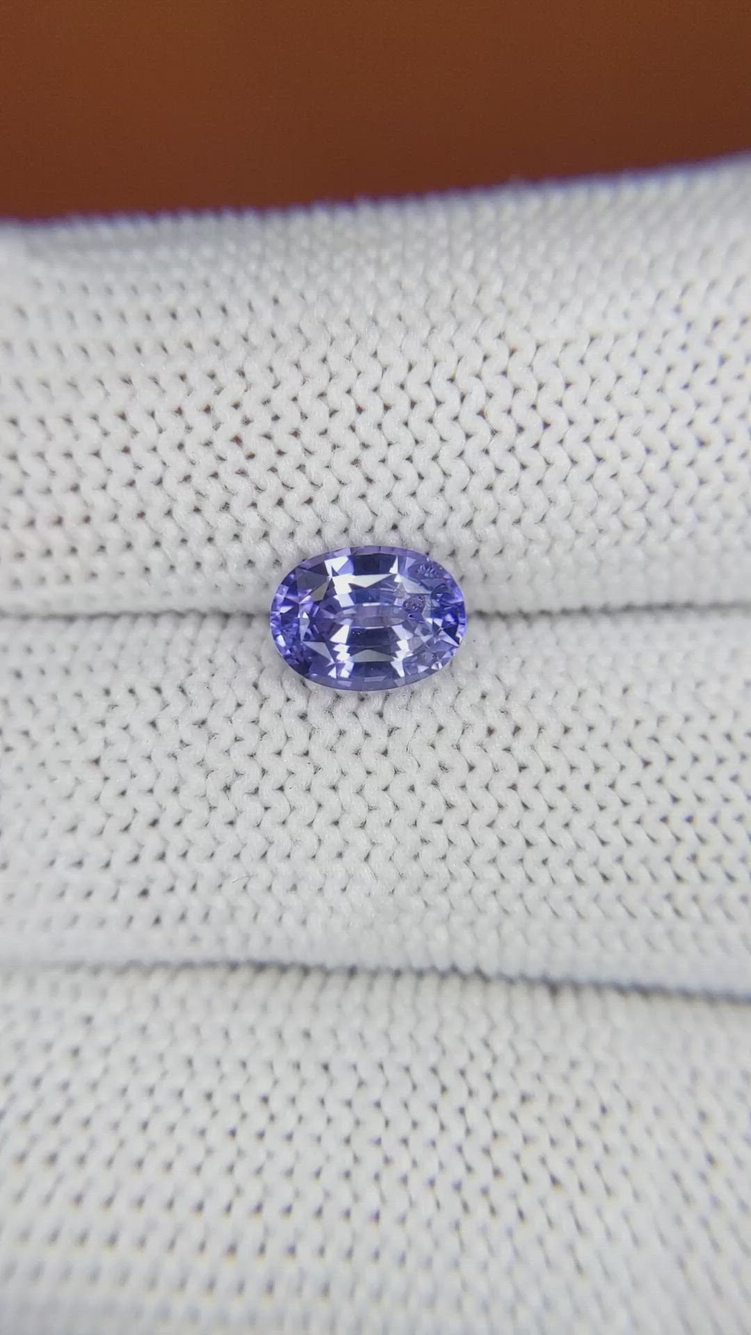 1.55 Ct. Violet Sapphire from Ceylon (Sri Lanka) Size Video