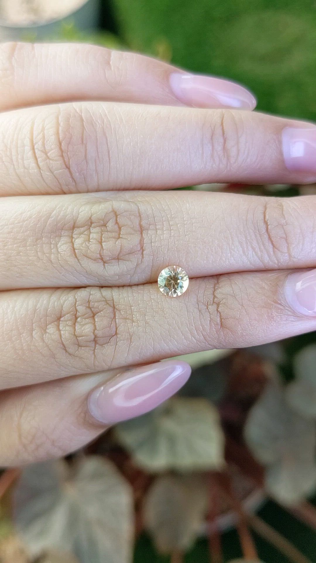 0.60 Ct. Yellow Sapphire from Ceylon (Sri Lanka) Size Video