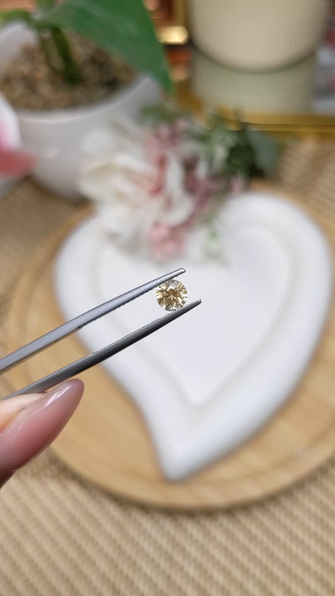 0.60 Ct. Yellow Sapphire from Ceylon (Sri Lanka) Size Video