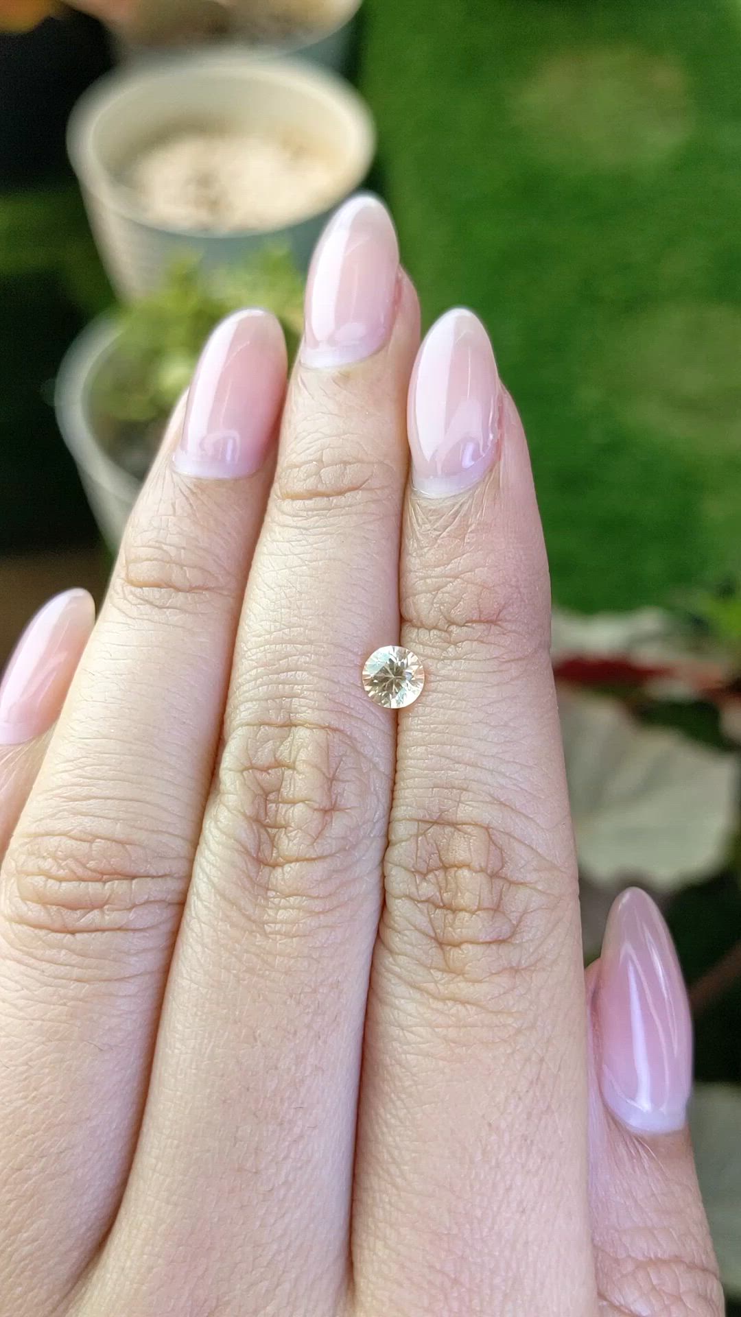 0.60 Ct. Yellow Sapphire from Ceylon (Sri Lanka) Size Video