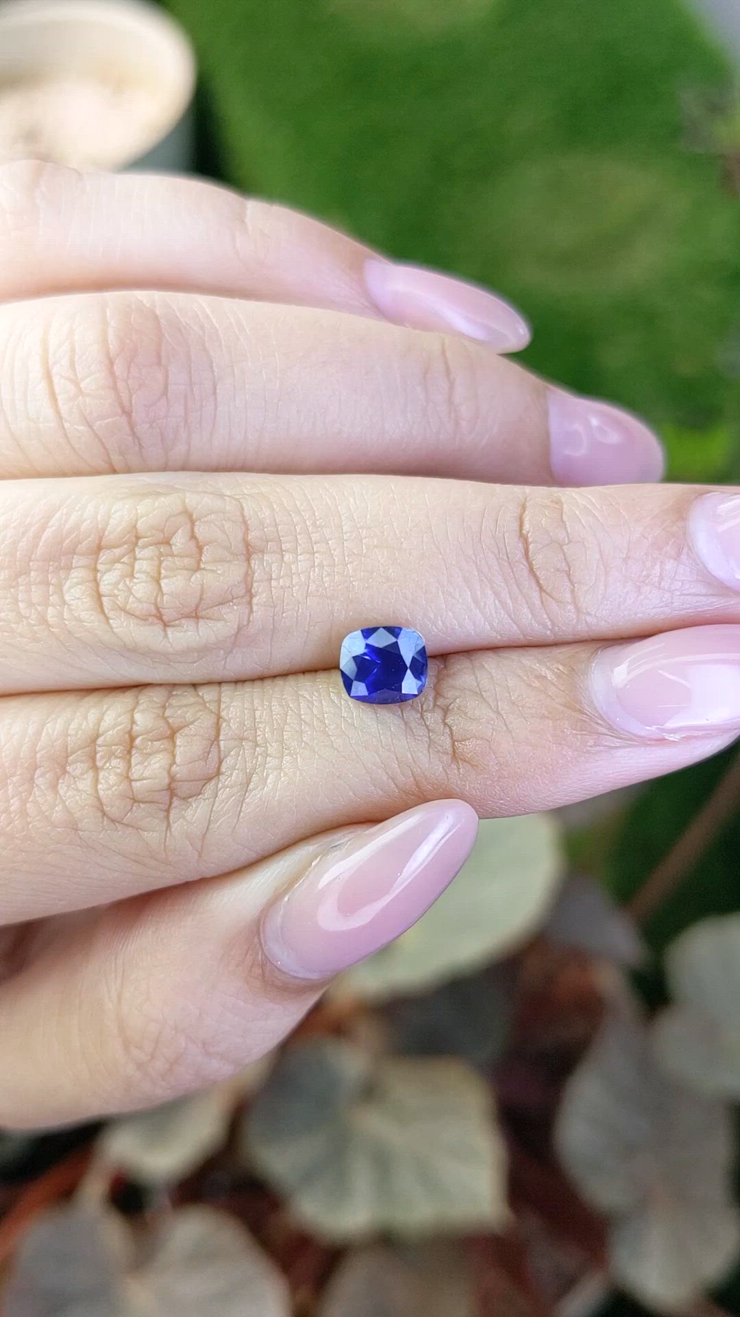 1.28 Ct. Blue Sapphire from Ceylon (Sri Lanka) Size Video