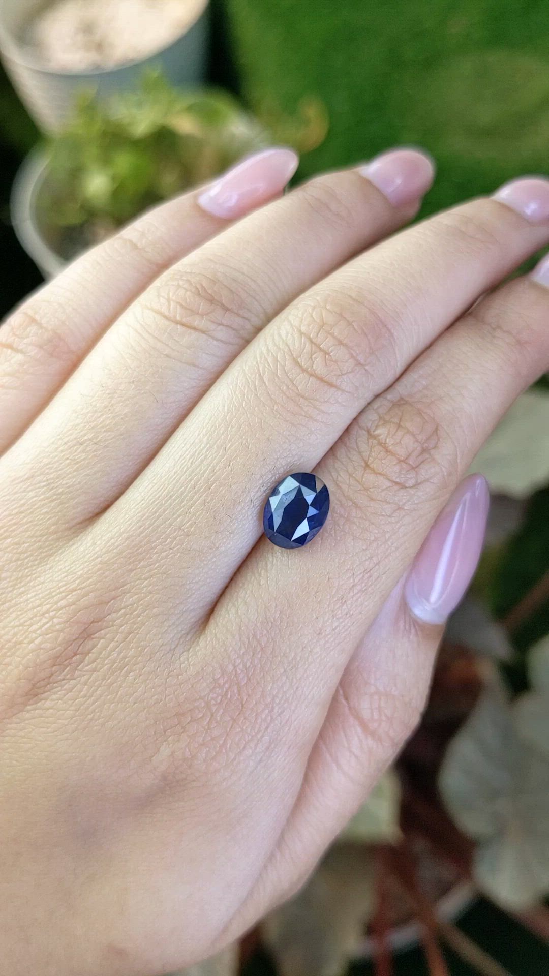 3.18 Ct. Blue Sapphire from Ceylon (Sri Lanka) Size Video