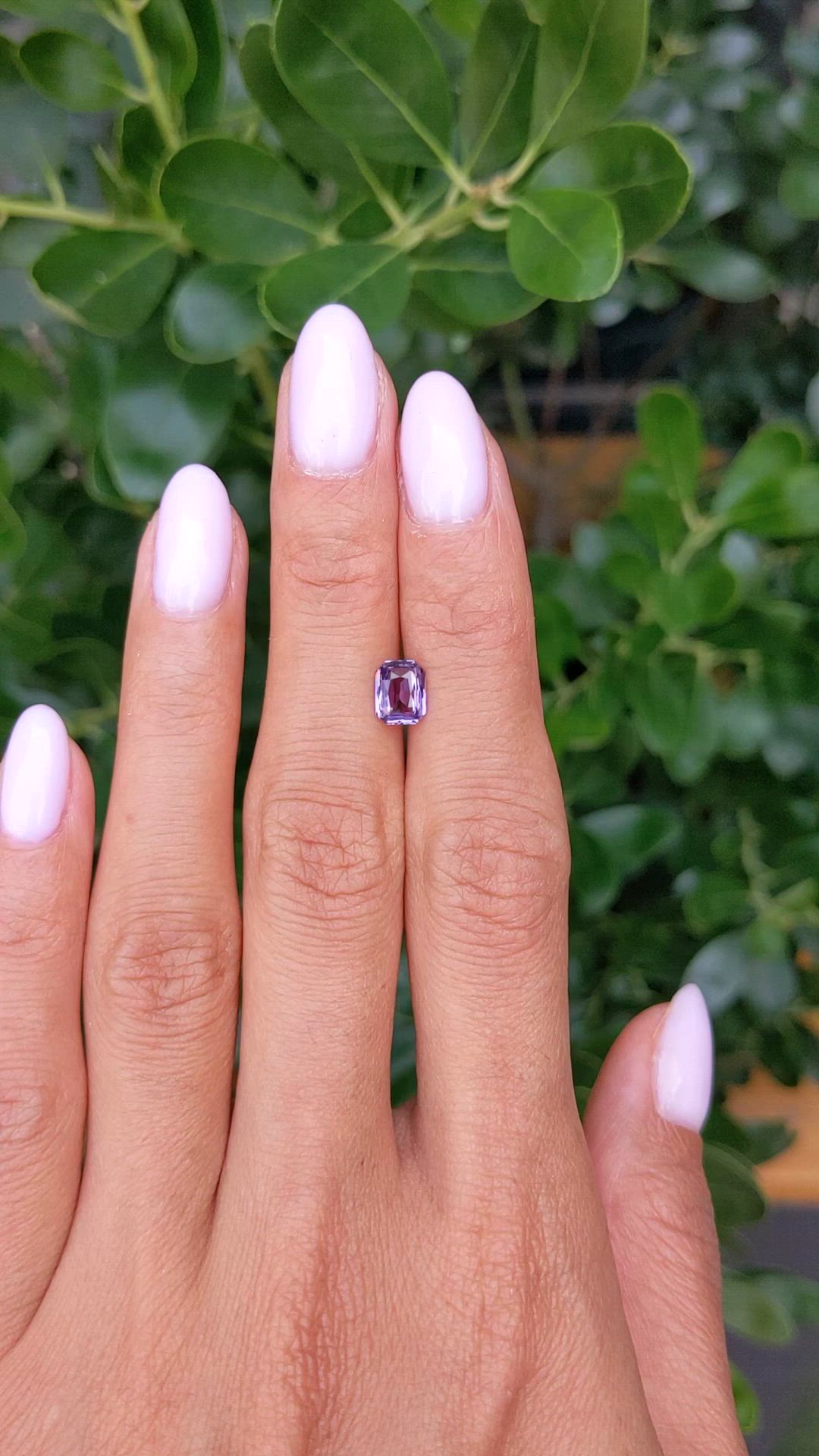 1.12 Ct. Purple Sapphire from Madagascar Size Video